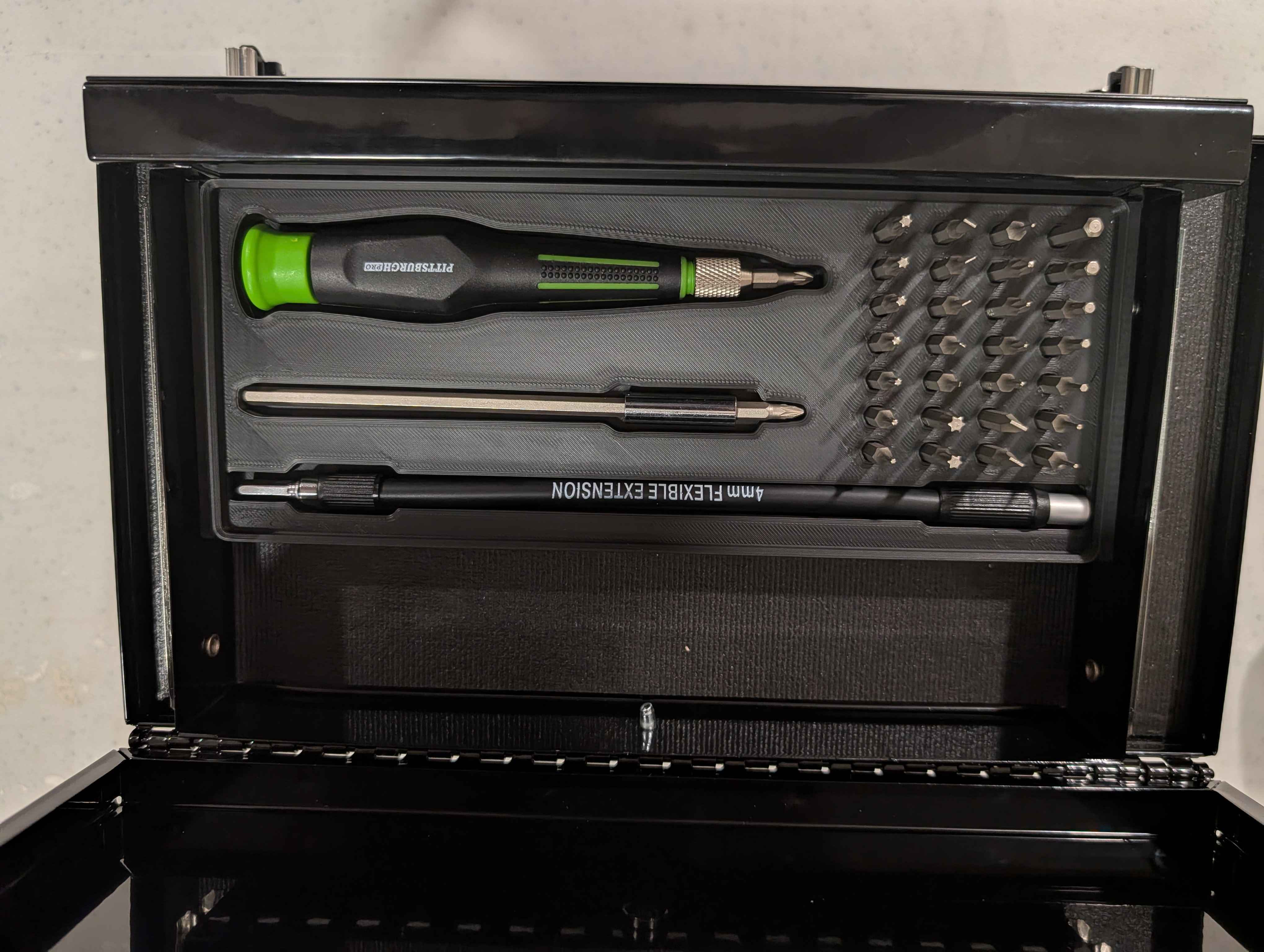 PITTSBURGH Multi-Bit Precision Screwdriver Tray - For US General Mini Toolbox V2 - photo 3