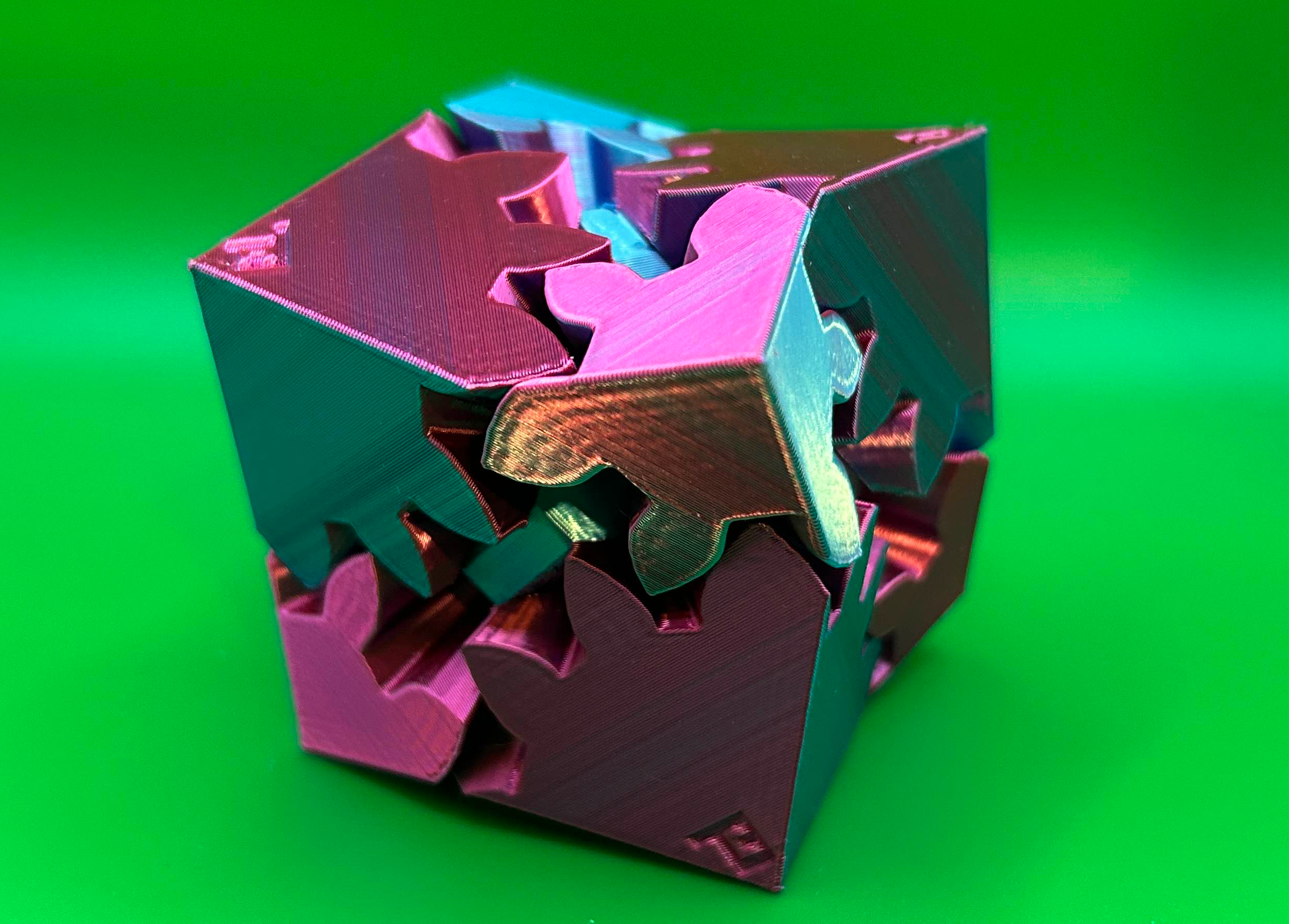 Gear Cube Fidget (No Screws) - photo 2