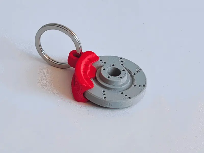Rotating brake disc keychain - photo 2