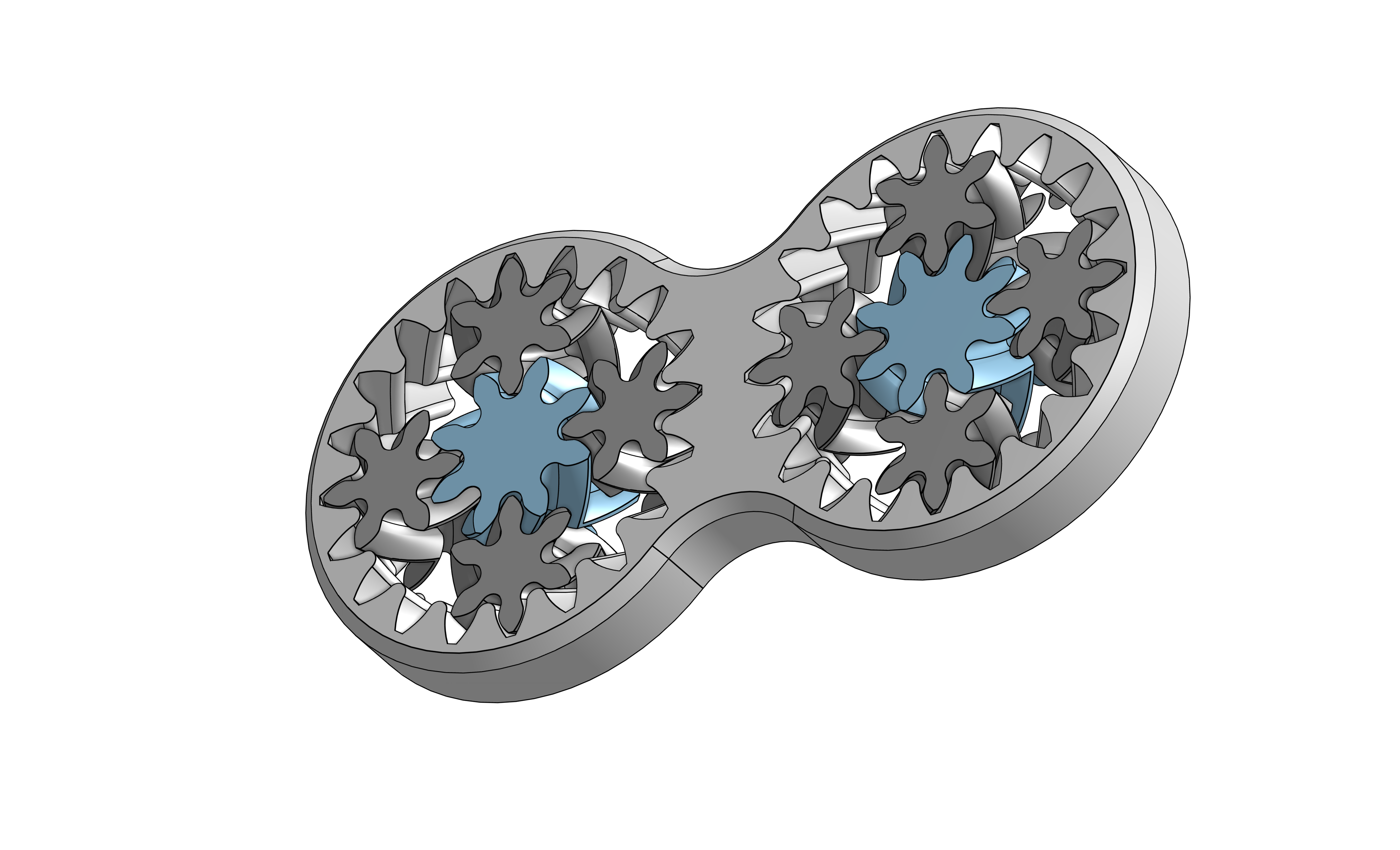 Print in Place Spur Gear Planetary Fidget Toy