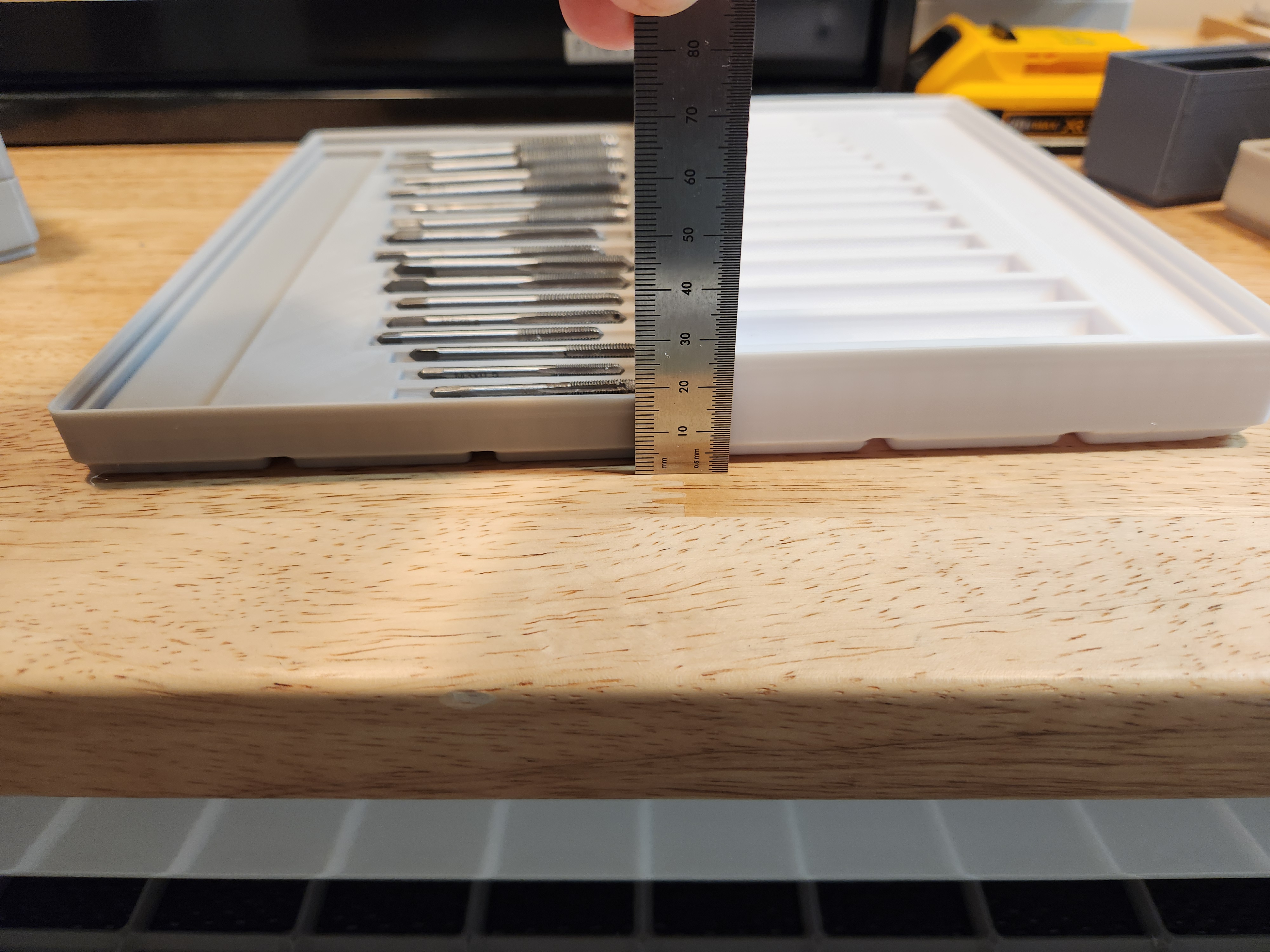 Shortened Gridfinity Tap and Die Storage