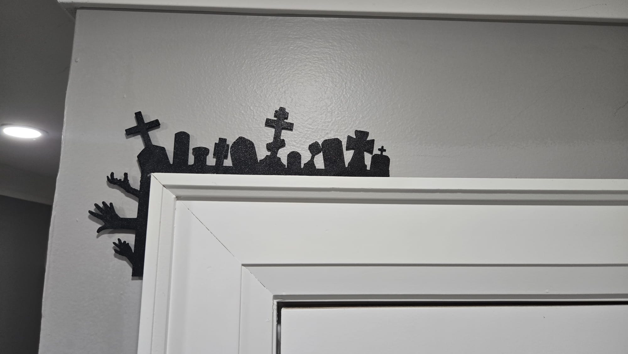 Halloween Tombstones Door Corner
