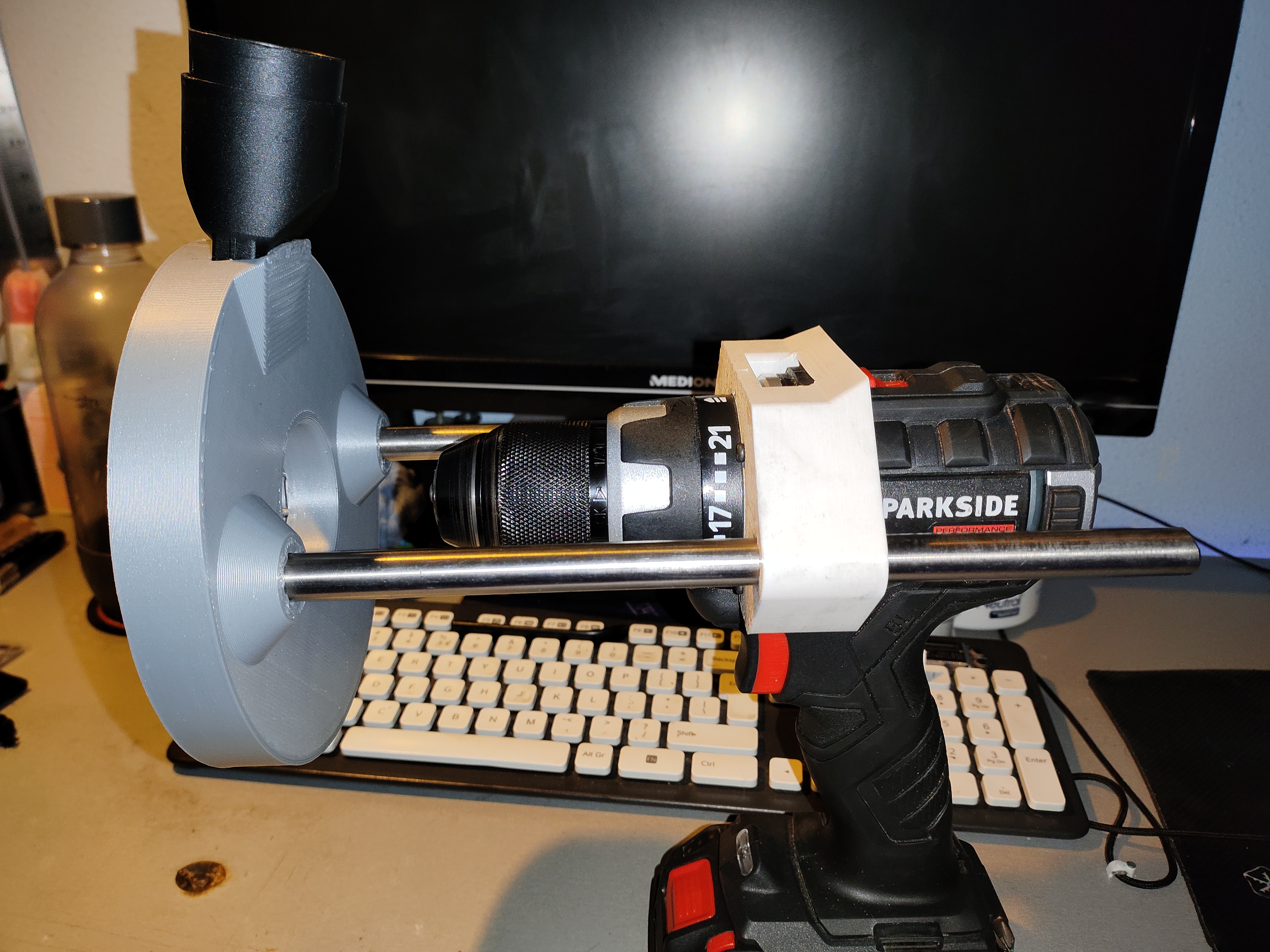 Parkside Performance drill (PABSP 20-li A1) Drill Press/Stand with vacuum adapter - photo 2