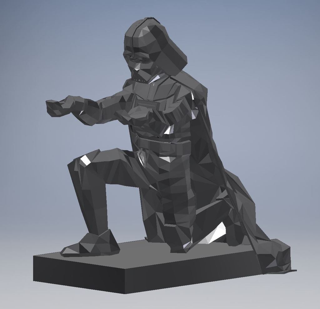 LowPoly Darth Vader Pen Holder - photo 2