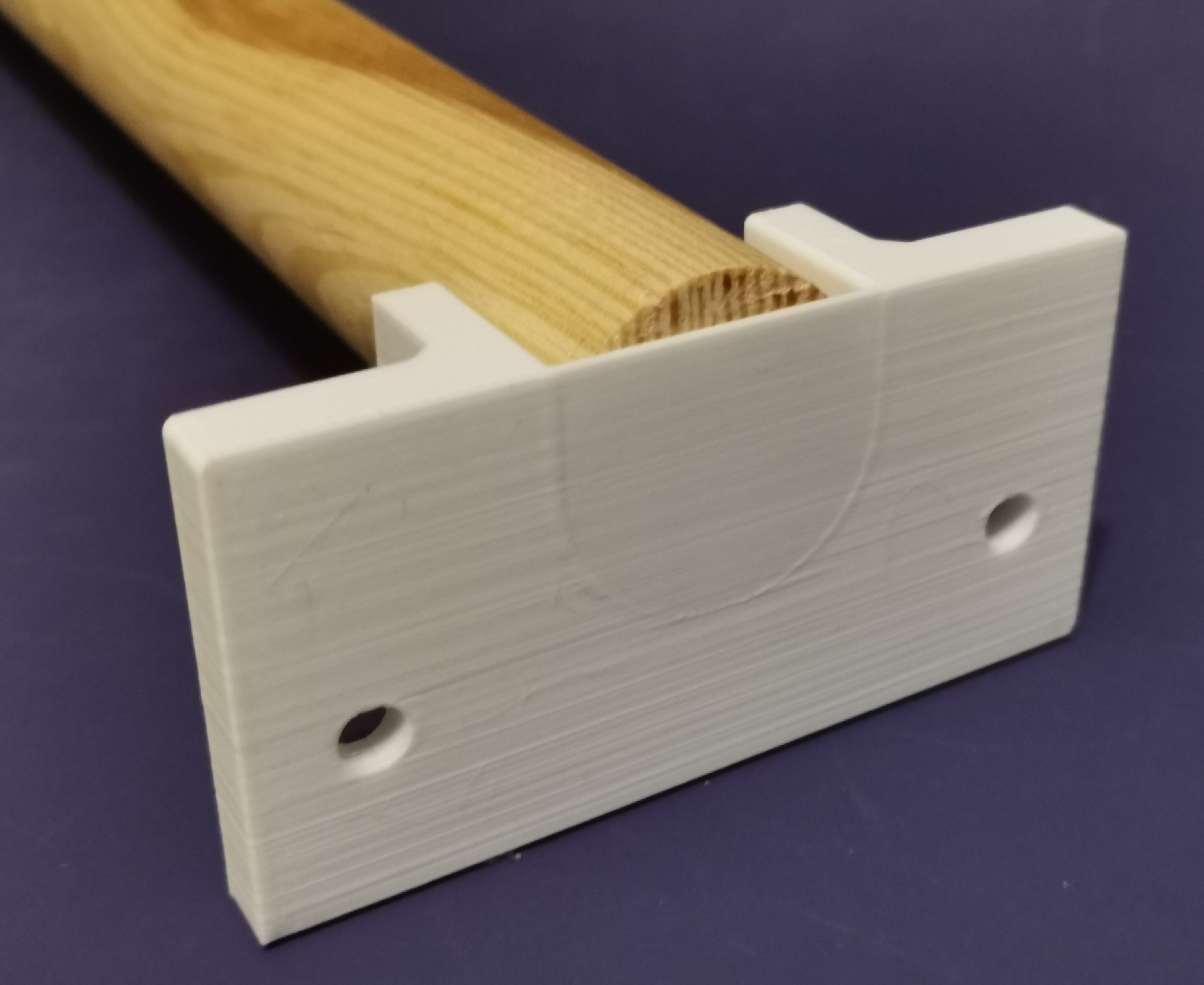 Rod holder / wall mount for 24mm / 28mm filament rod - photo 2