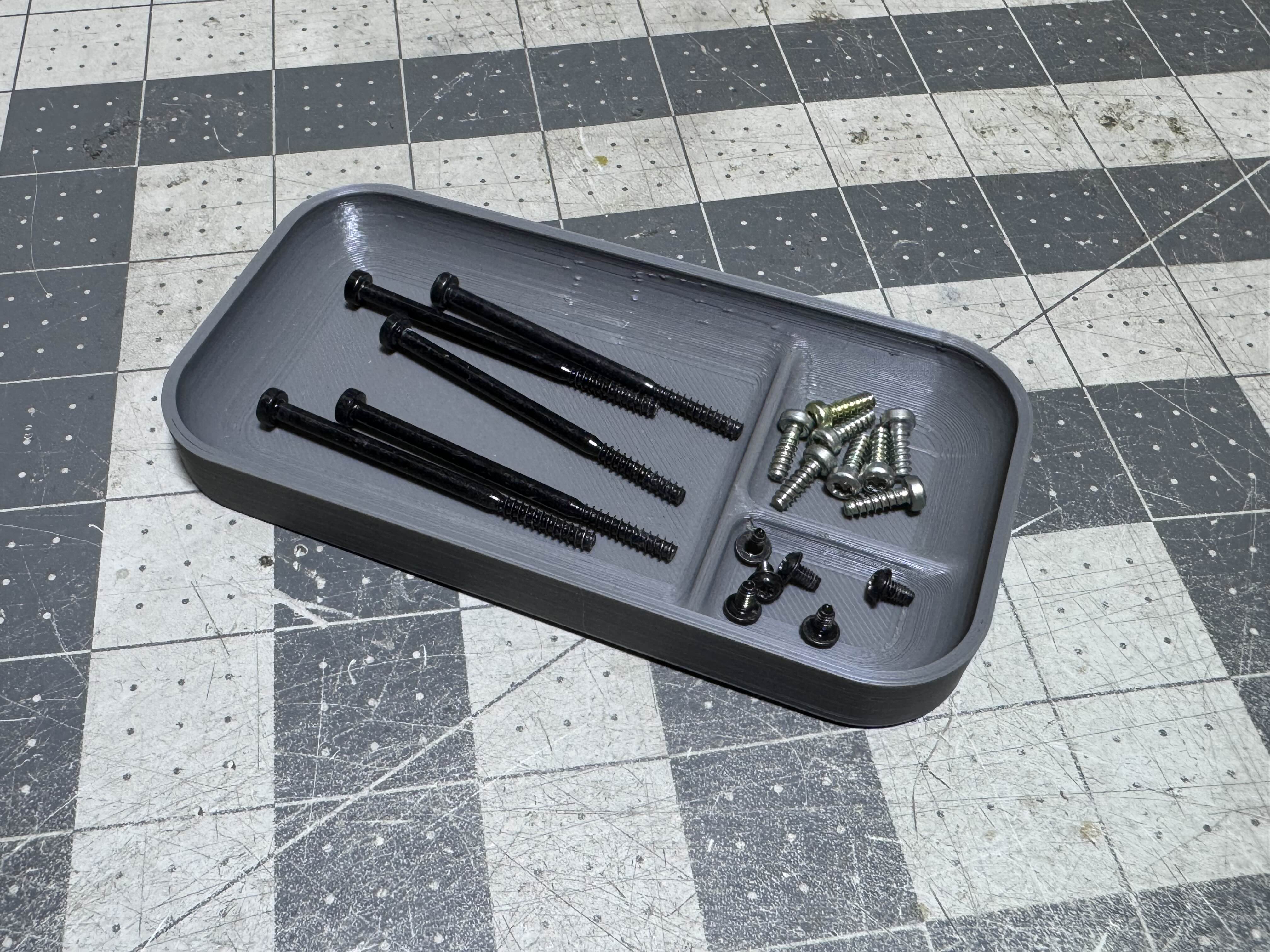 3 Section Screw Tray
