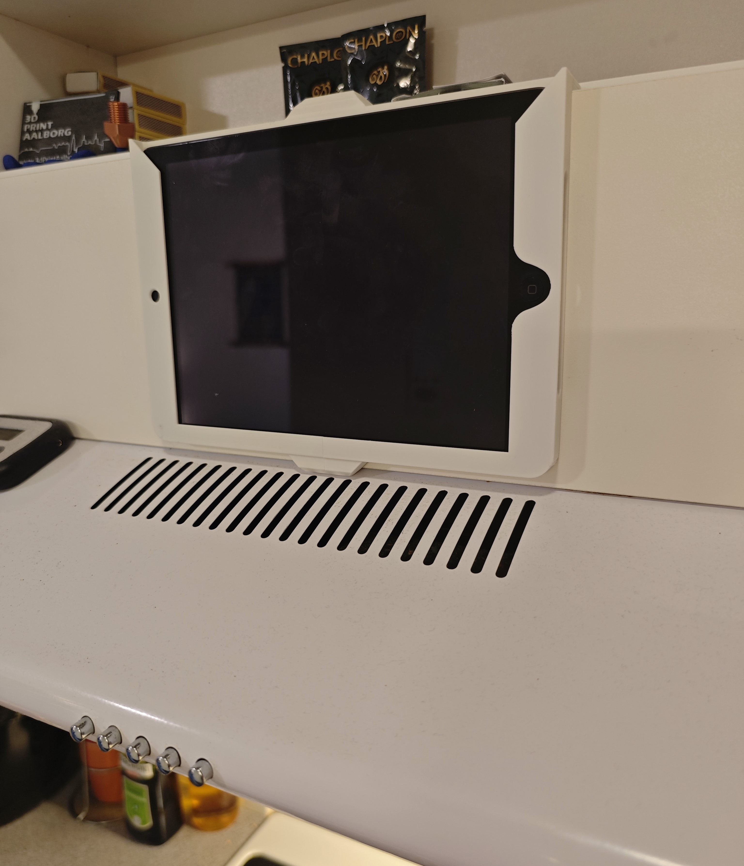 iPad kitchen case mount