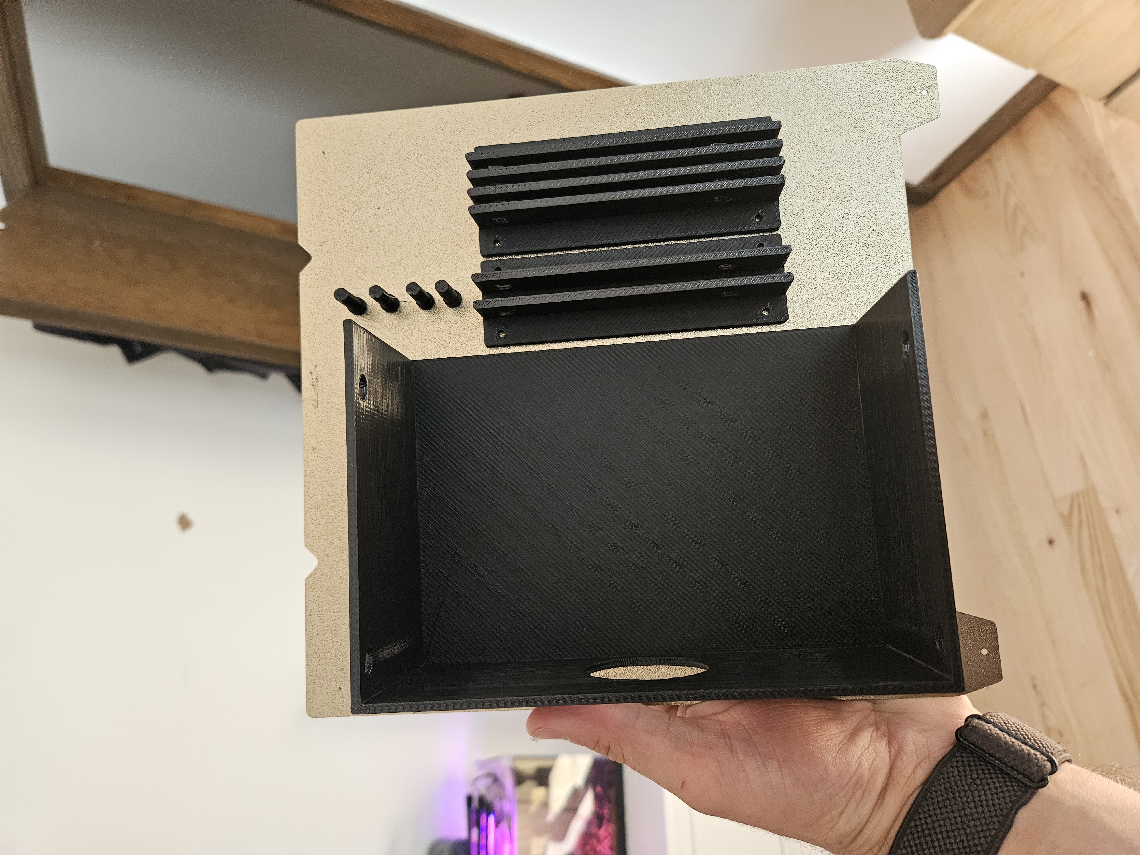 Simple under desk Xbox or PlayStation controller shelf - photo 2