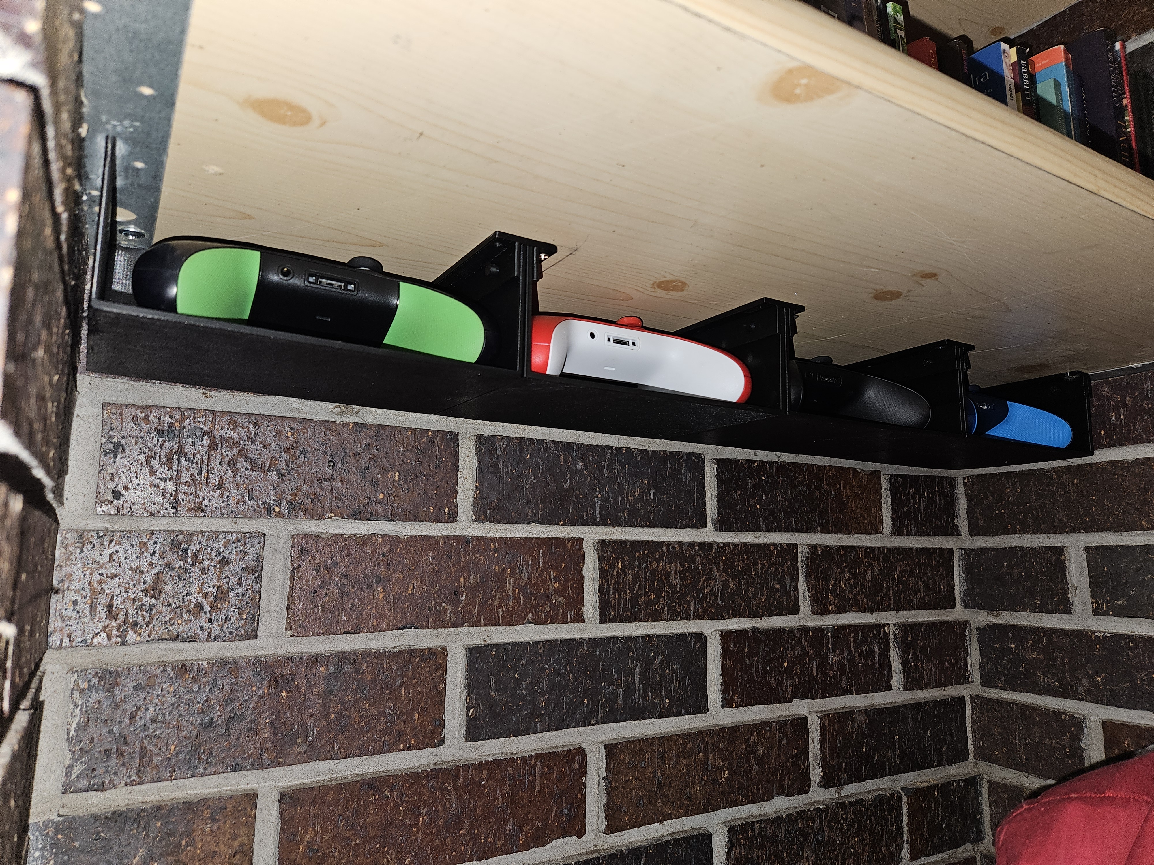 Simple under desk Xbox or PlayStation controller shelf - photo 3