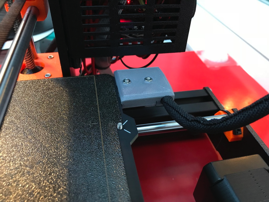 90 degrees heatbed cable cover for the MK3 - photo 2