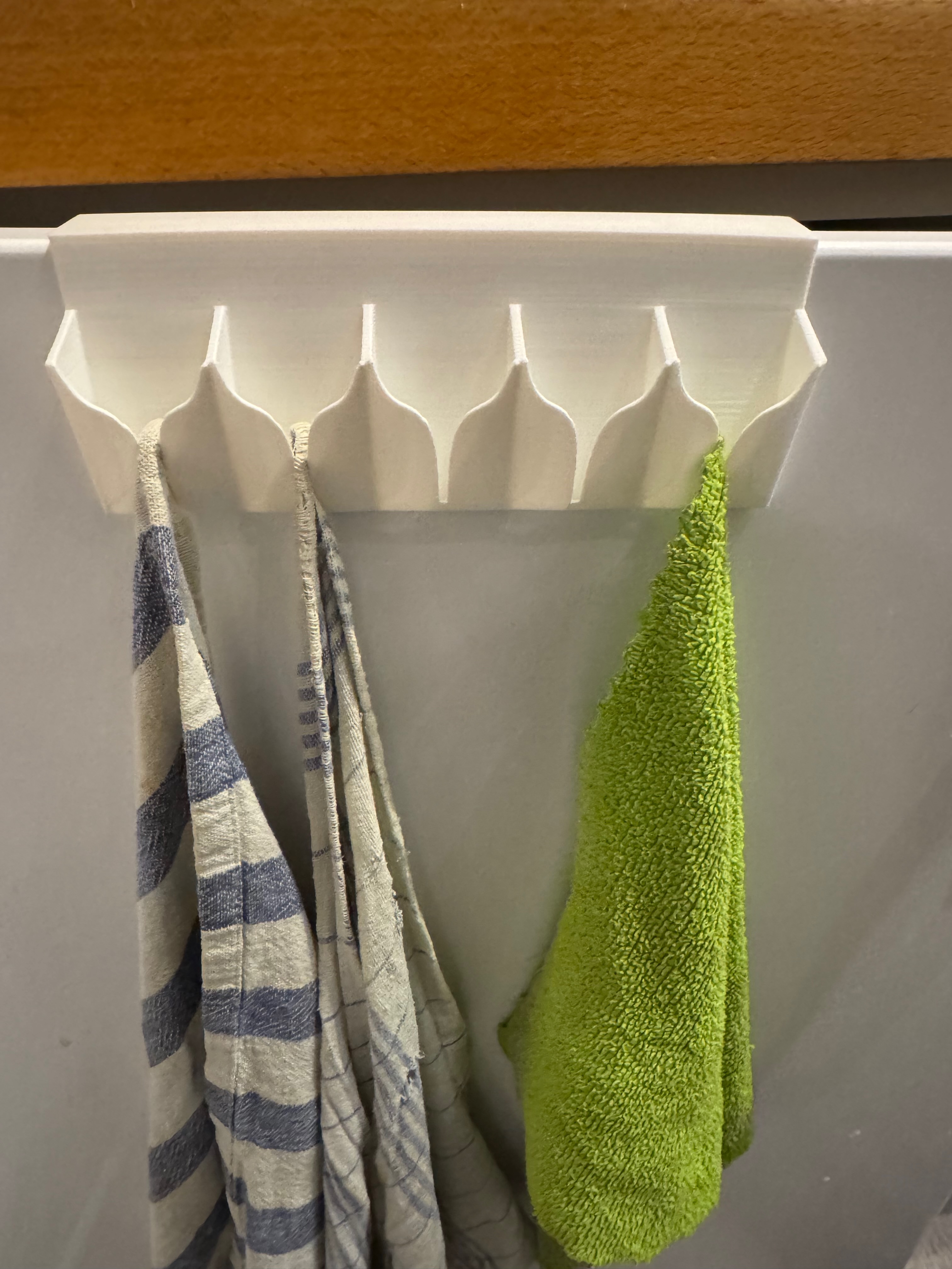 Towel Hook with 70 degrees Overhang (no support) - for ikea kitchen door - photo 2