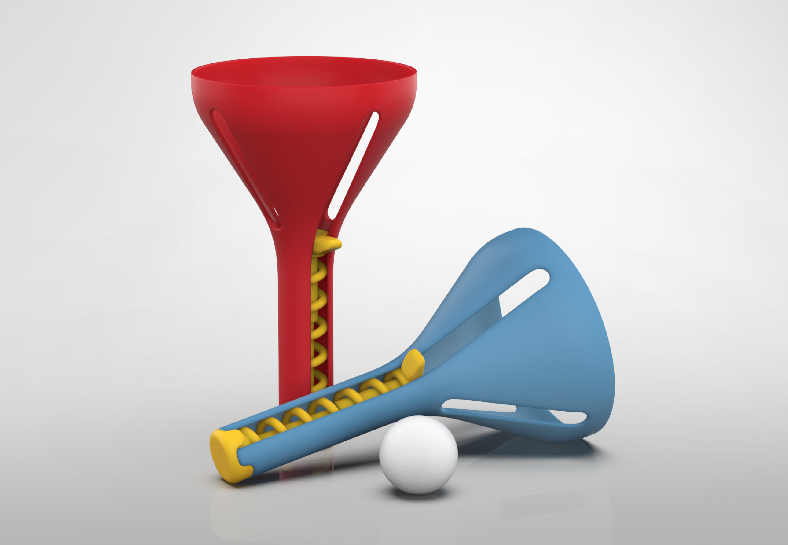 Ping pong shoot and catch game