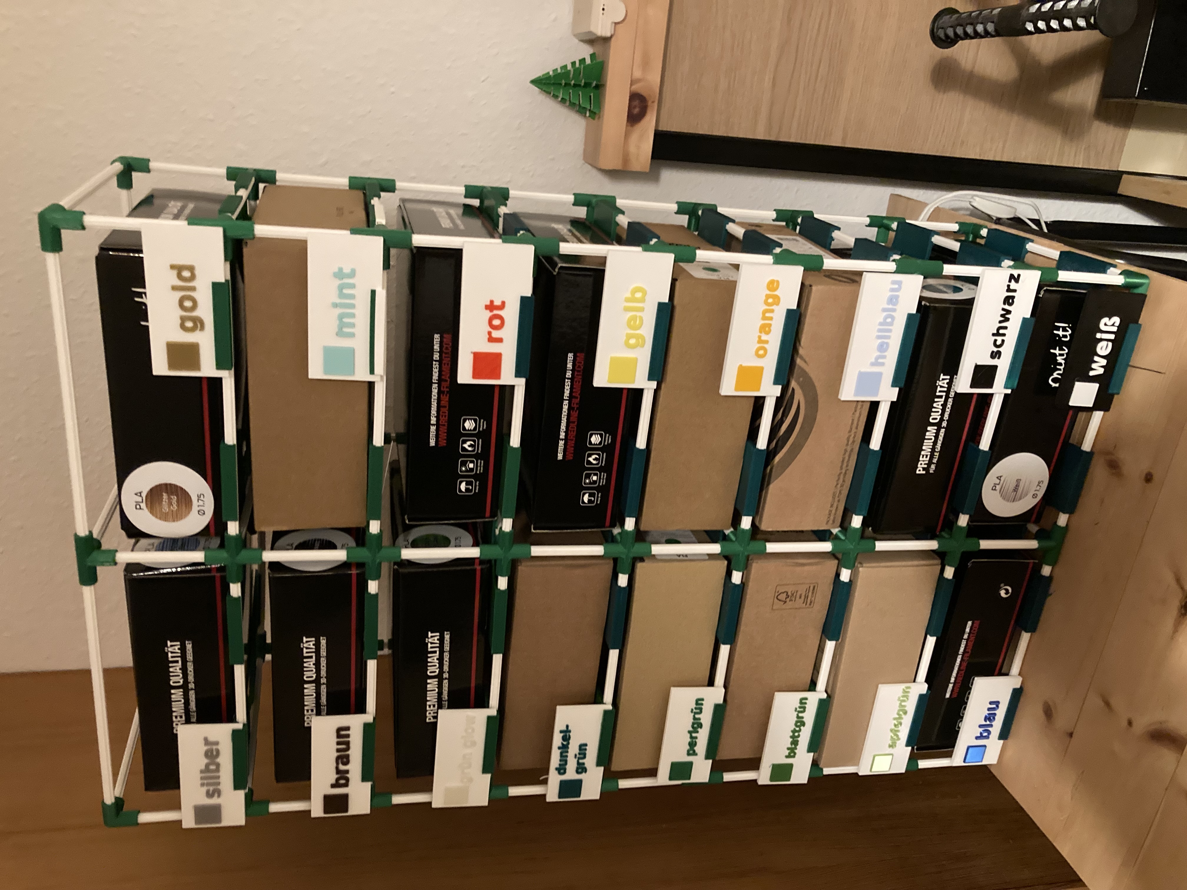 Modular Stick-Based Shelf System