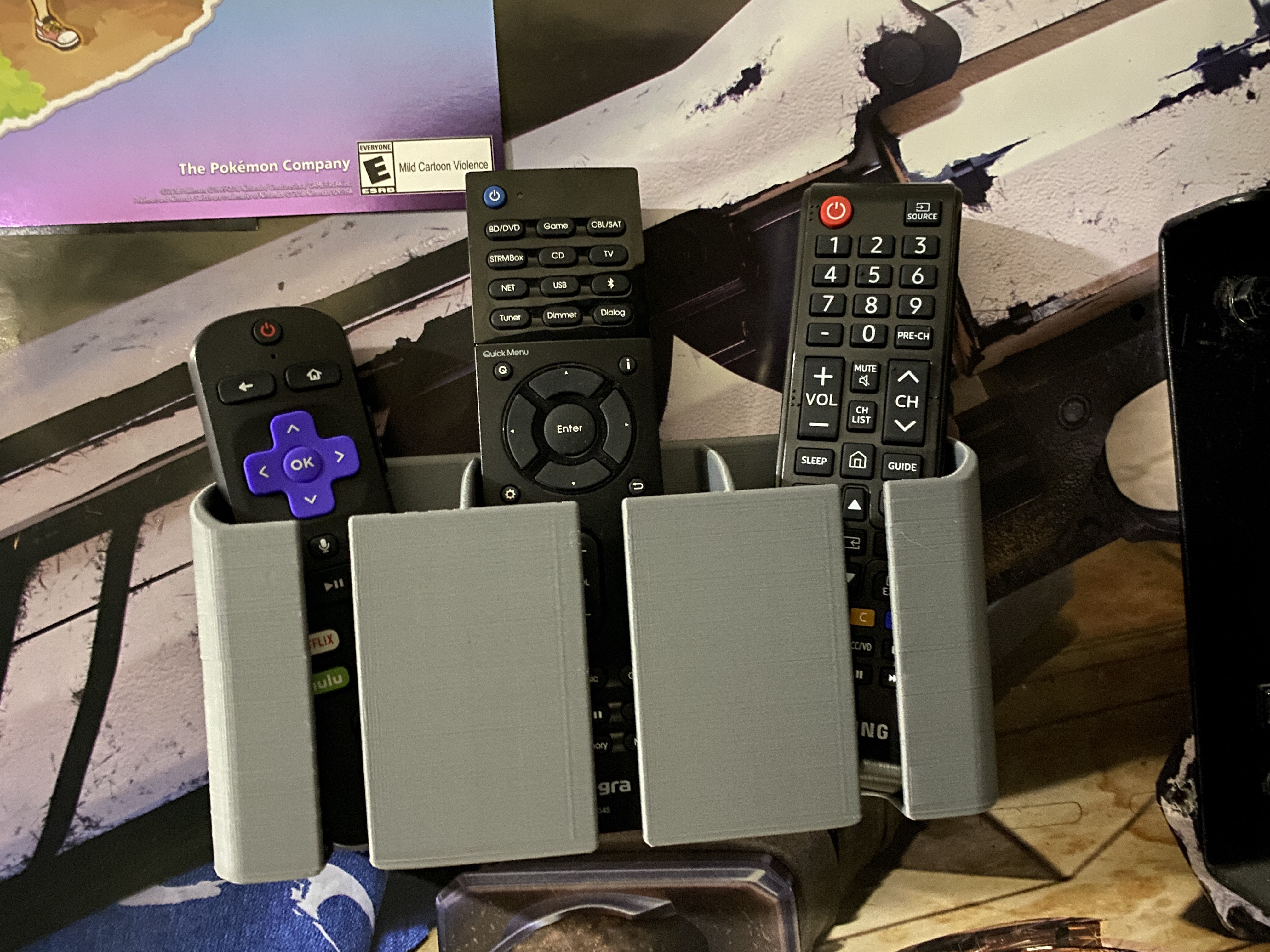 Triple Remote Caddy