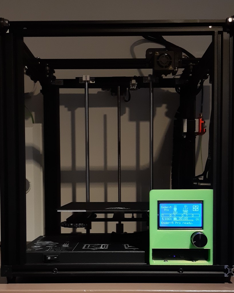 Ender 5 Pro Screen Relocate Bracket Modified - photo 3