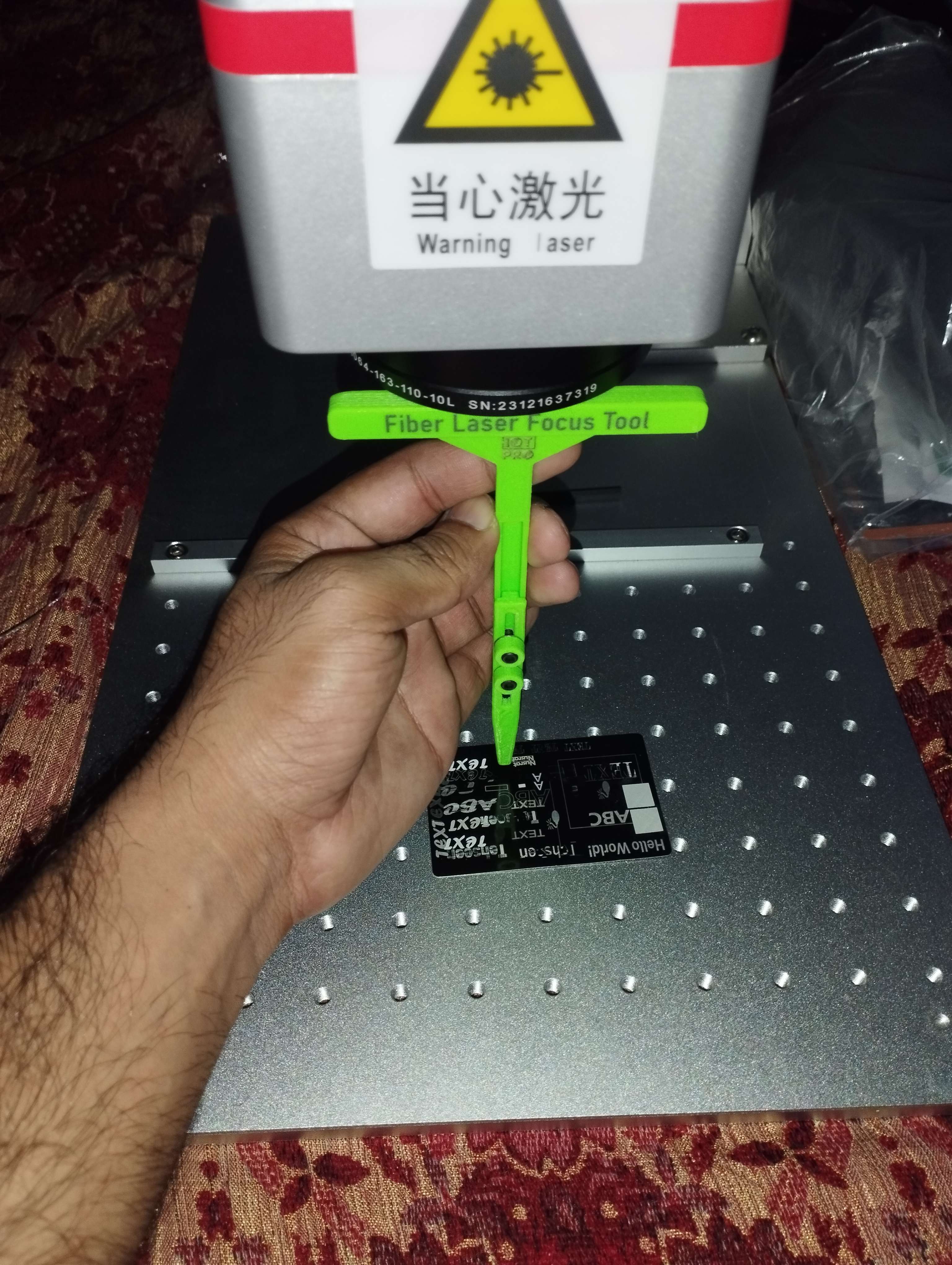 Fiber Laser Lense Focus Tool - photo 2