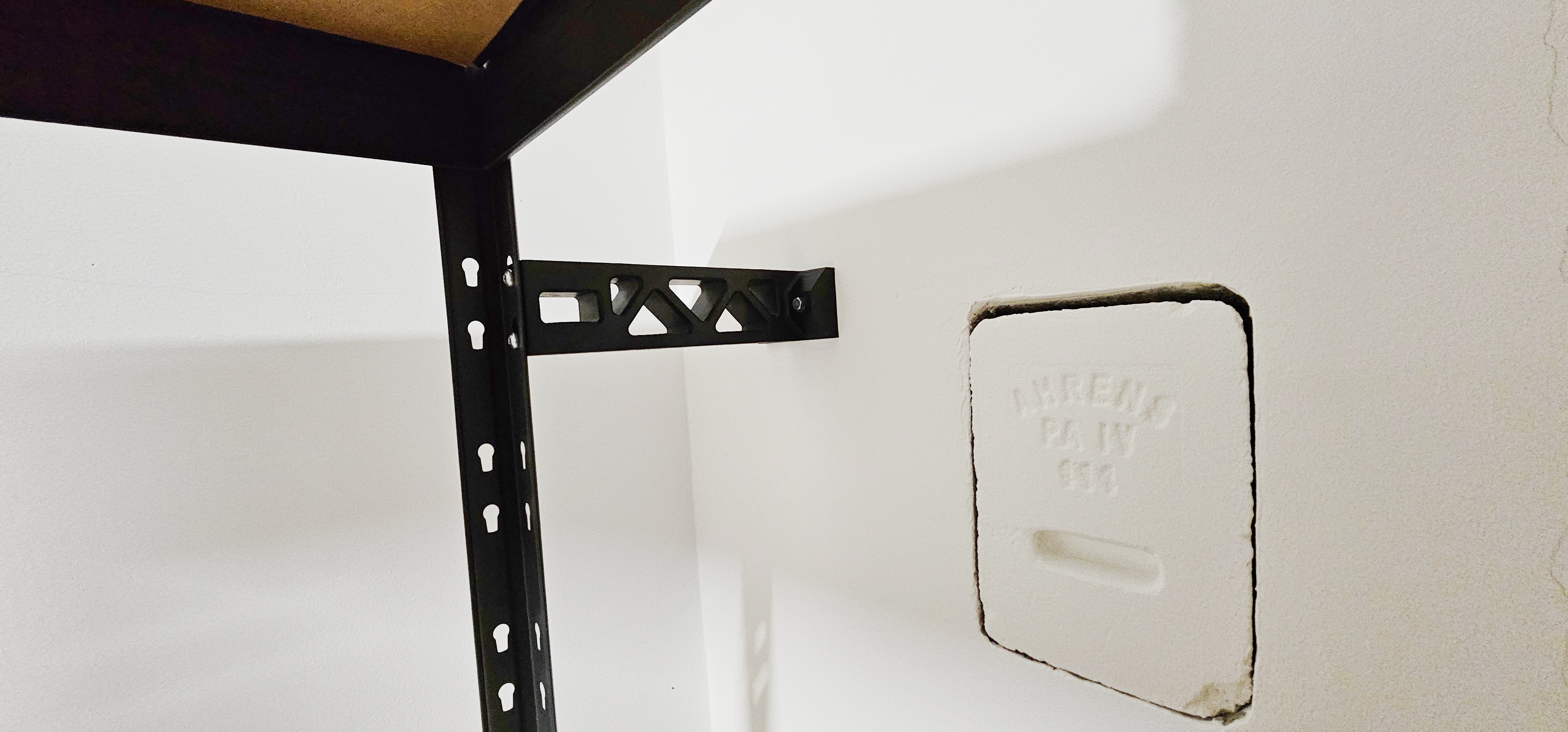 Heavy-Duty Wall Bracket for 3D Printer Shelf - 25cm