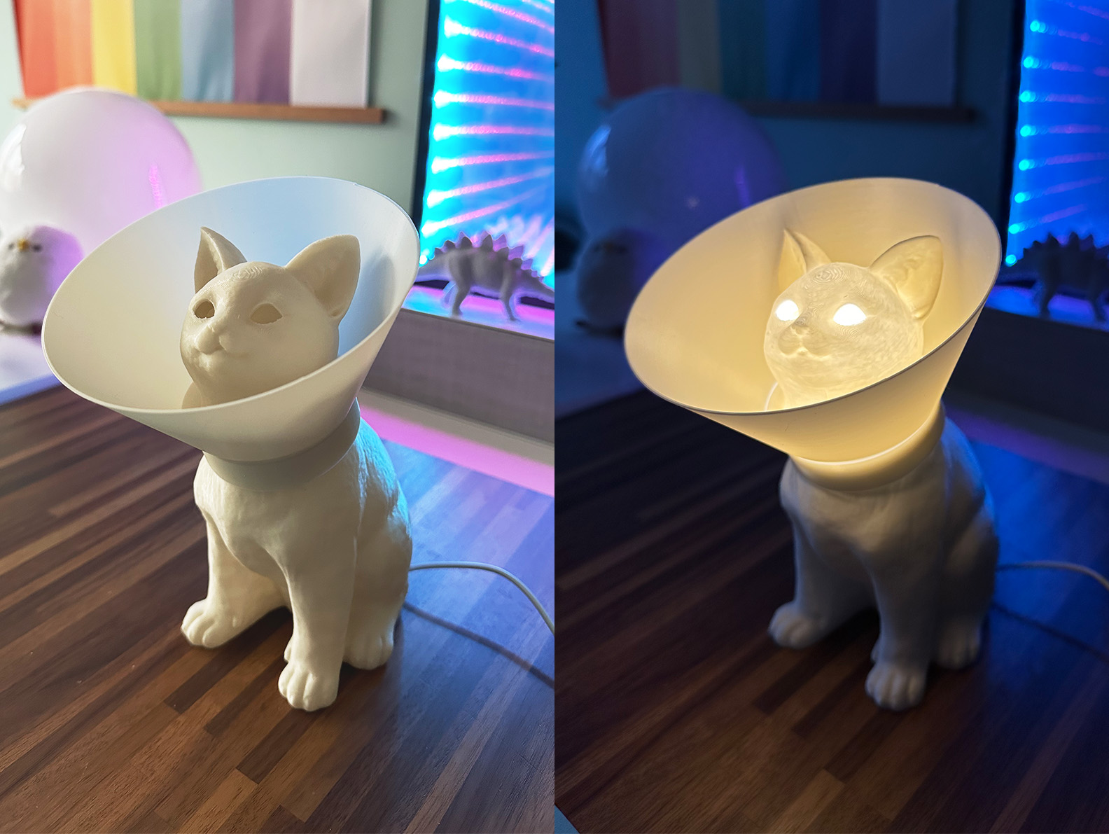 Cat "cone of shame" Lamp
