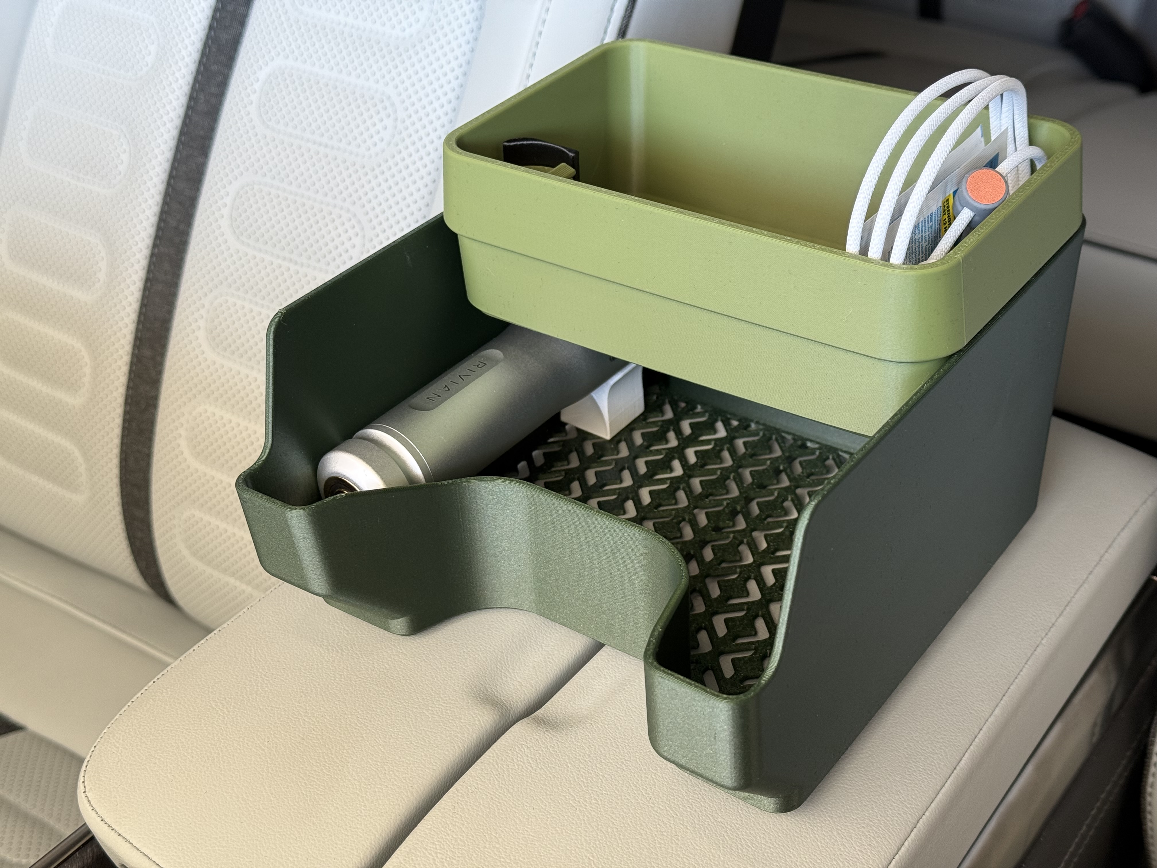Rivian Customizable Console Organizer