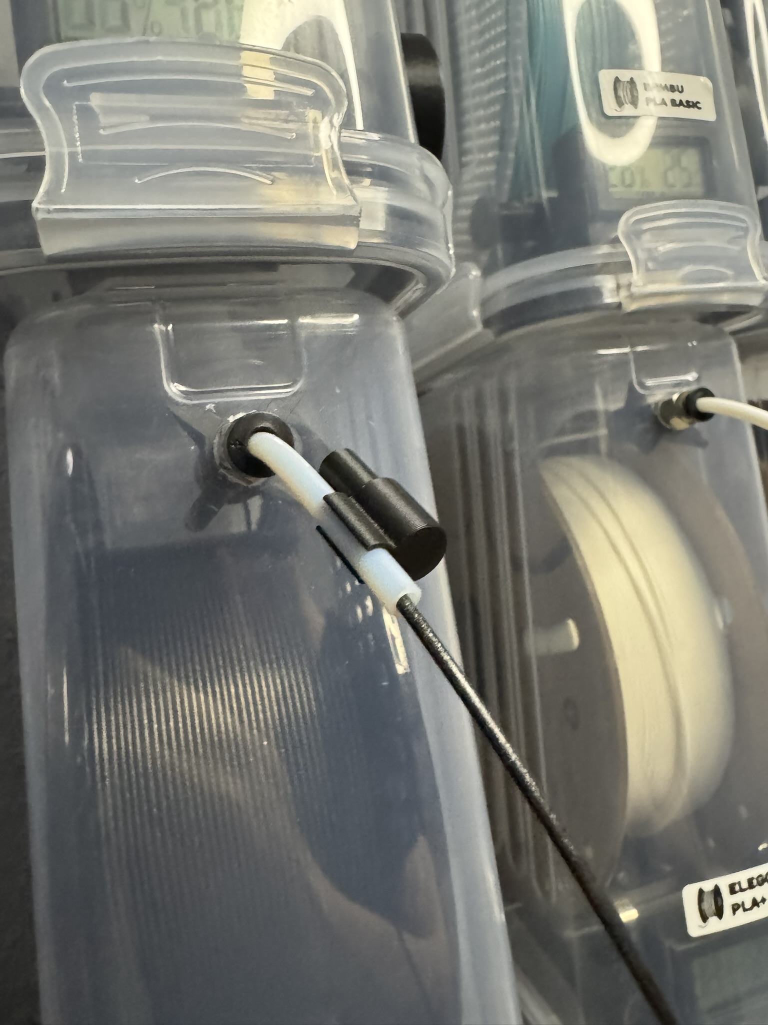 PTFE Tube Cap with Filament Holder & PTFE Clip