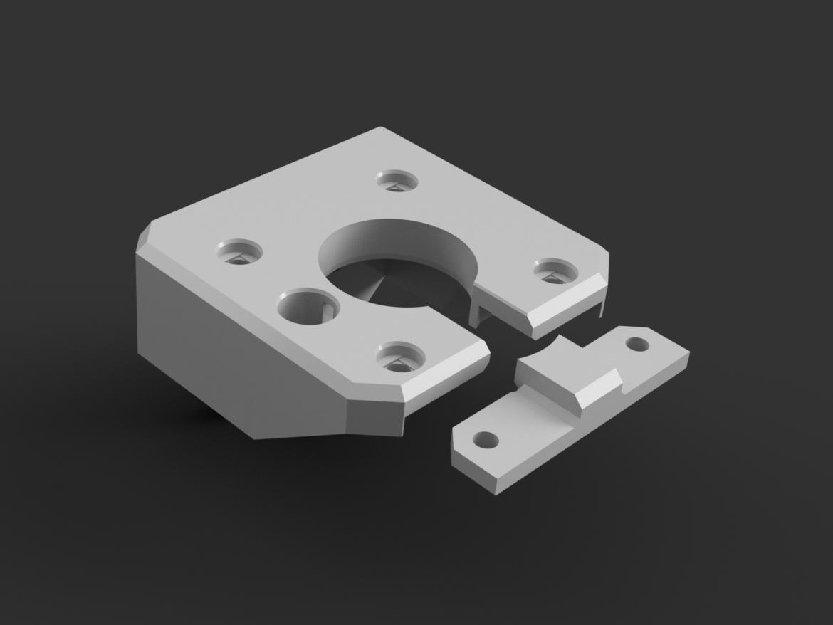Openable Z Axis Mount | MK3/S+ Motor Bracket - photo 2