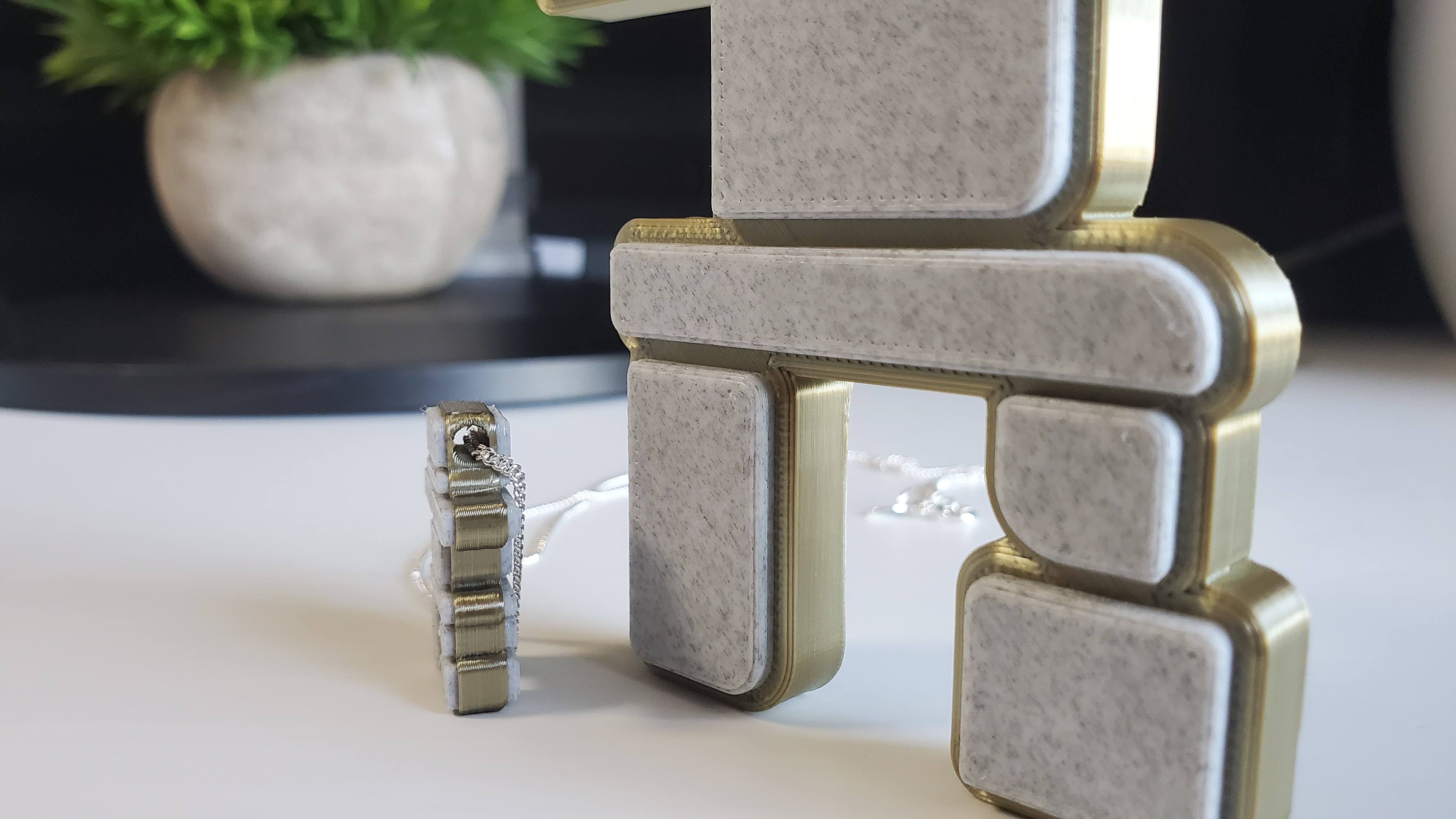 Inukshuk Figurine + Pendant (Multi-Material Looks Good) - photo 3
