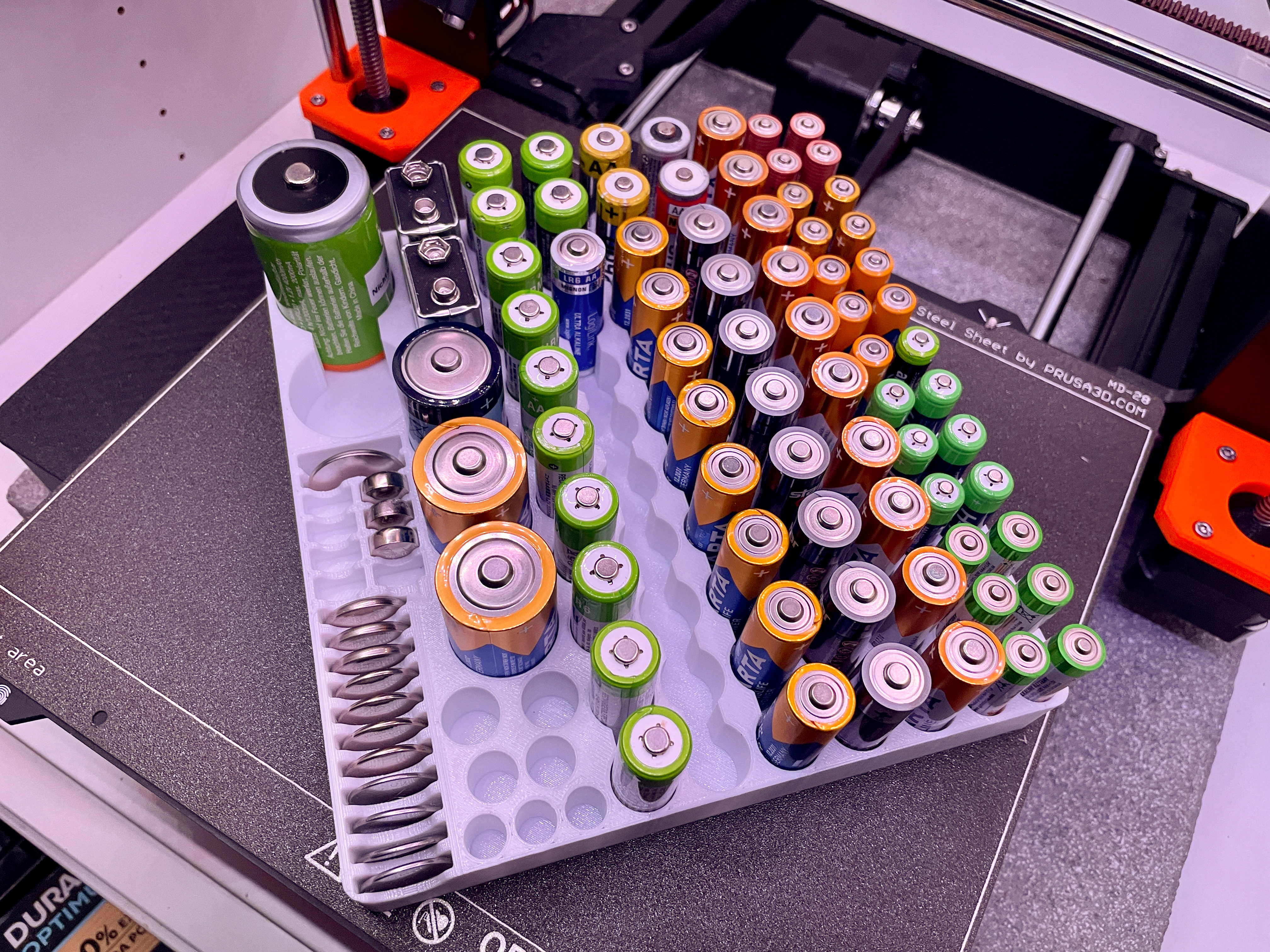 Battery Organizer Tray for 111 batteries