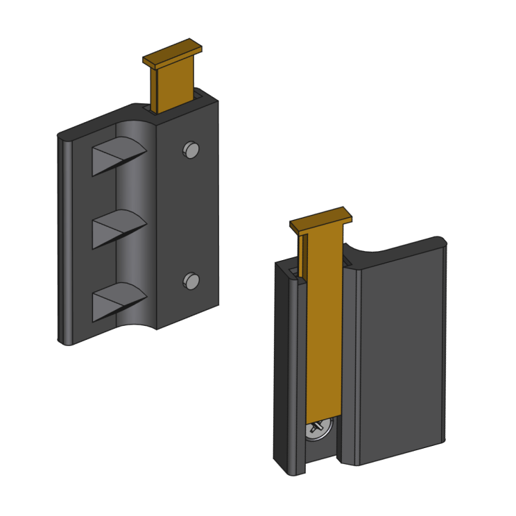 Balcony door handle with cover (unbreakable!) - photo 2