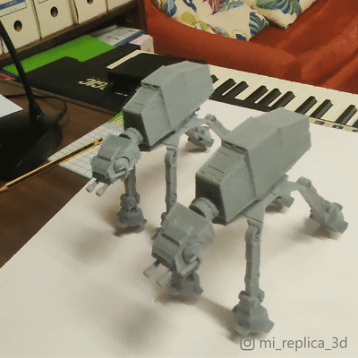 Cute AT-AT Walker Print in Place Gravity Toy - photo 2