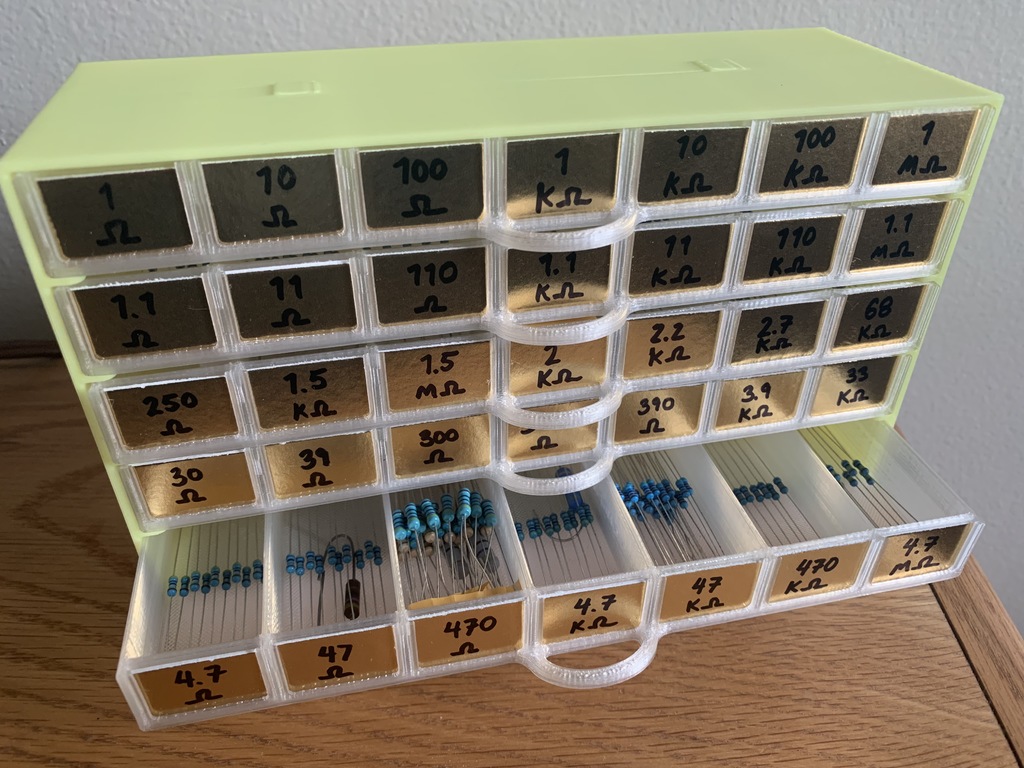 Resistor Storage Drawers