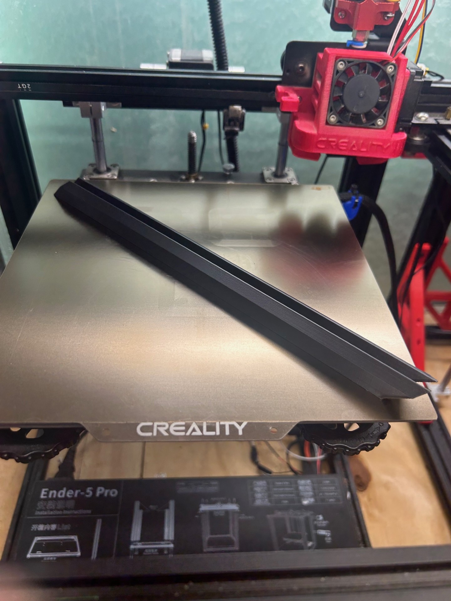 Sliding Plexiglass door rail