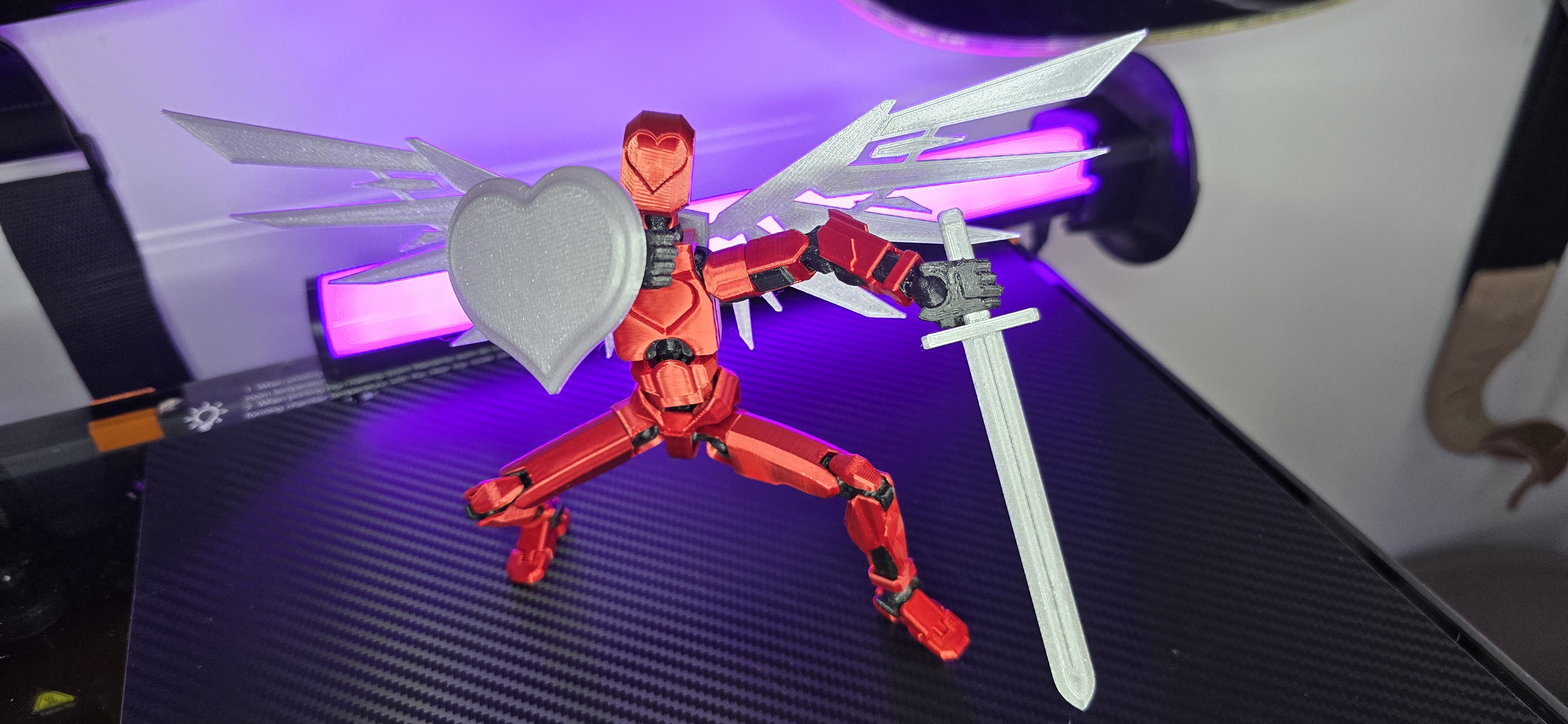 DUMMY 13 - VALENTINES HEART WARRIOR FIGURINE - photo 2