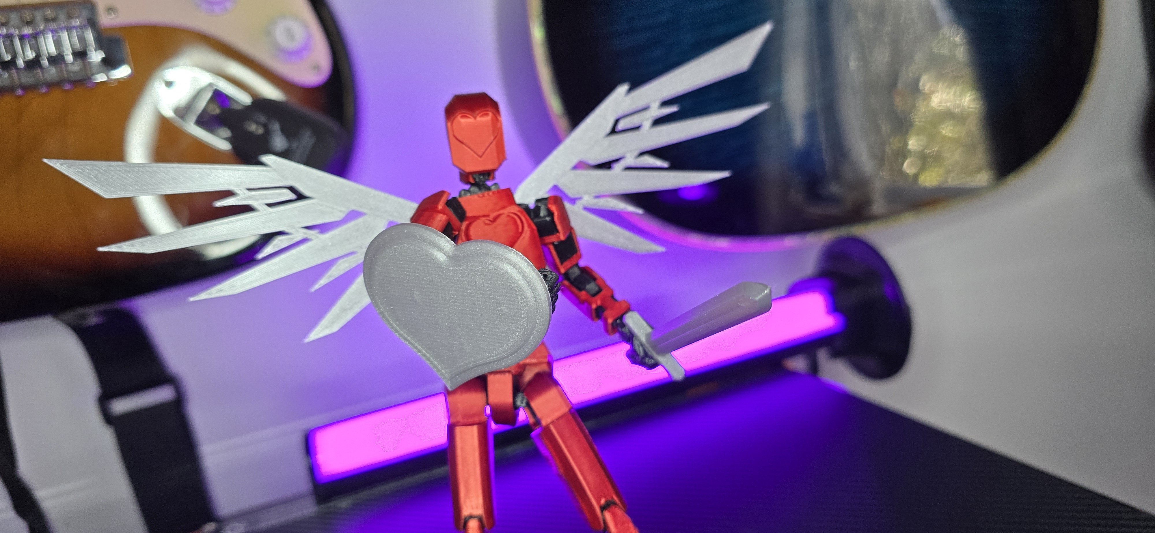 DUMMY 13 - VALENTINES HEART WARRIOR FIGURINE - photo 3