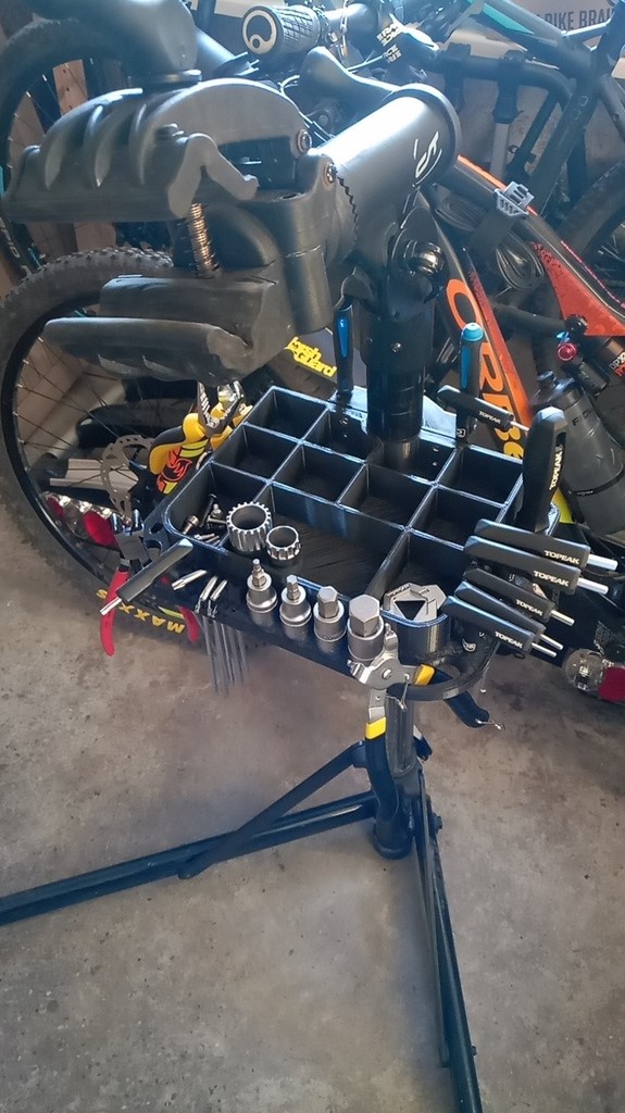 Tool Tray for Contec Rock Steady Bike Repair Stand or any 44mm Tube/Pole/Pipe - photo 3