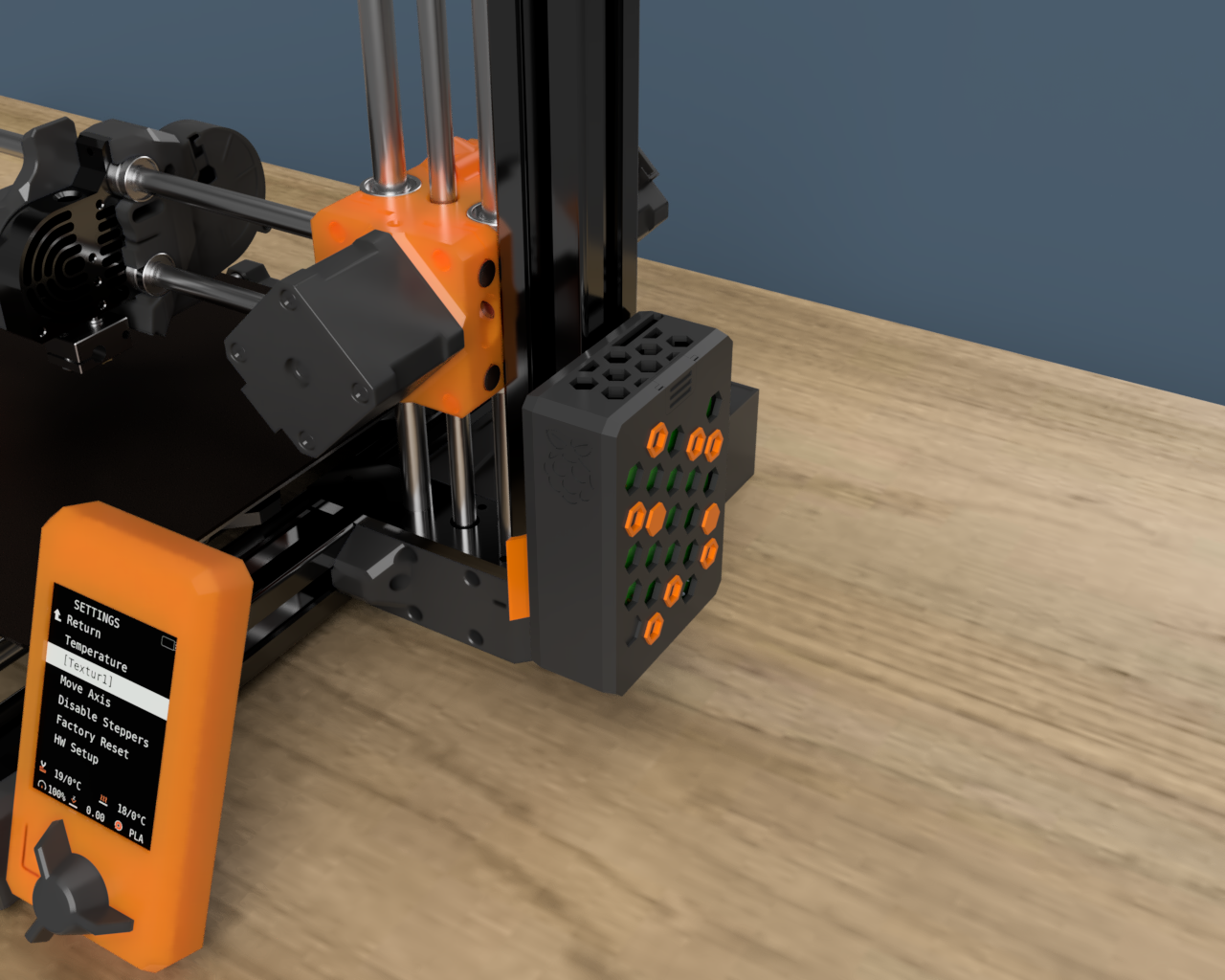 PRUSA MINI Raspberry Pi 4 B case and mount