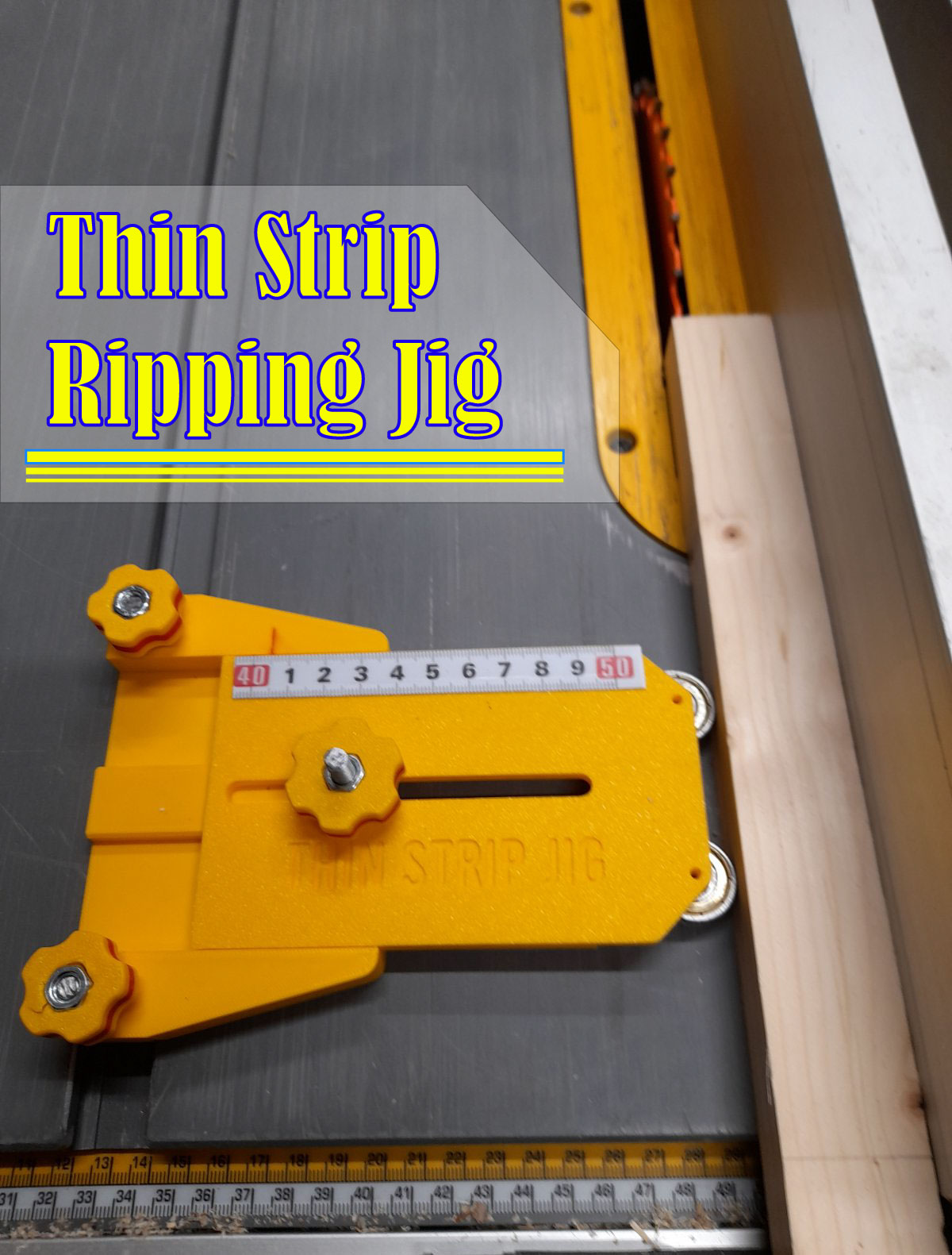 Thin Rip Table Saw Jig DeWalt / Rage Evolution