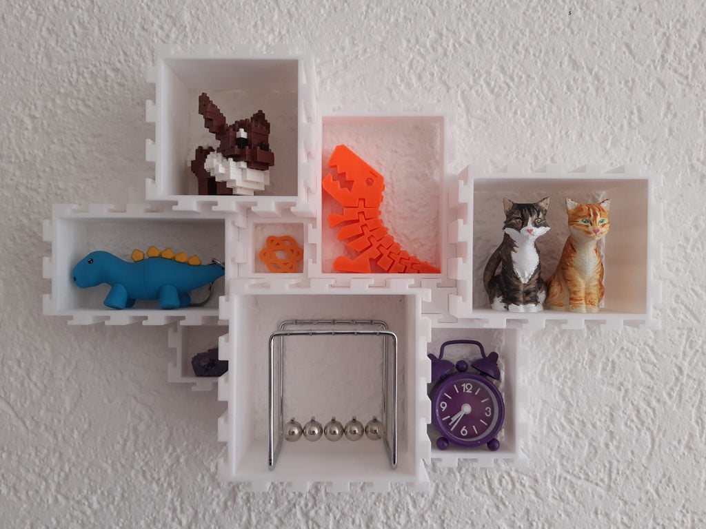 Modular Puzzle Wall Shelf
