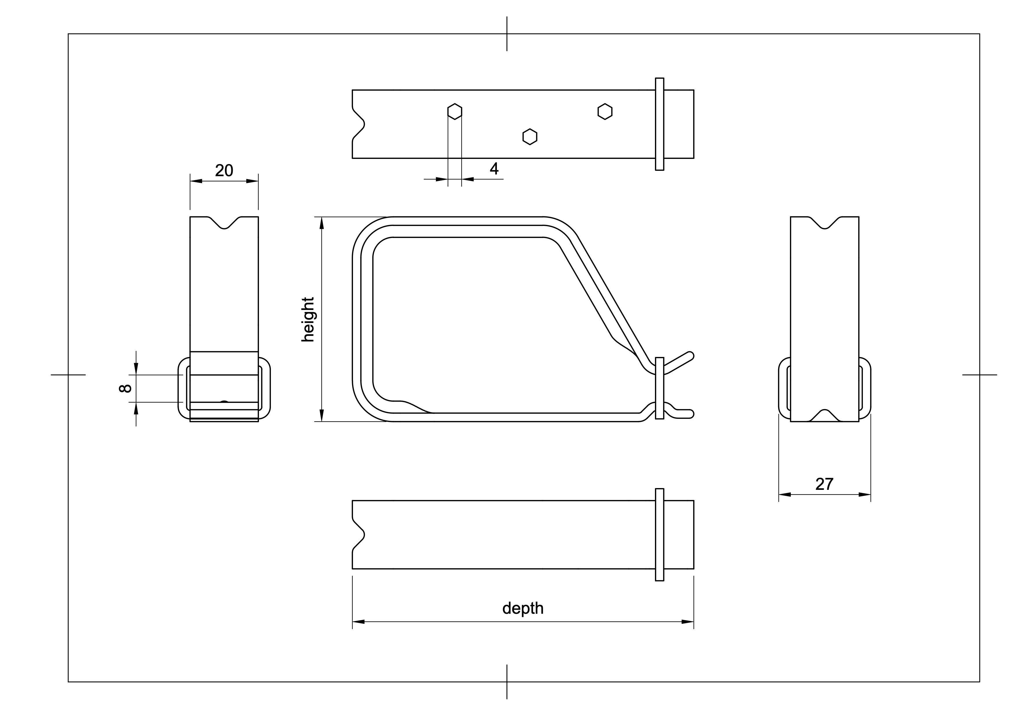 Cable Organizer / Routing Hook - Various Sizes - photo 3