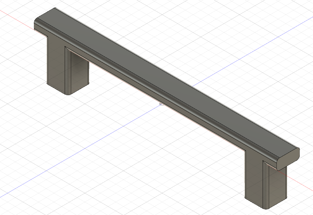 Kitchen door handle (128 mm)