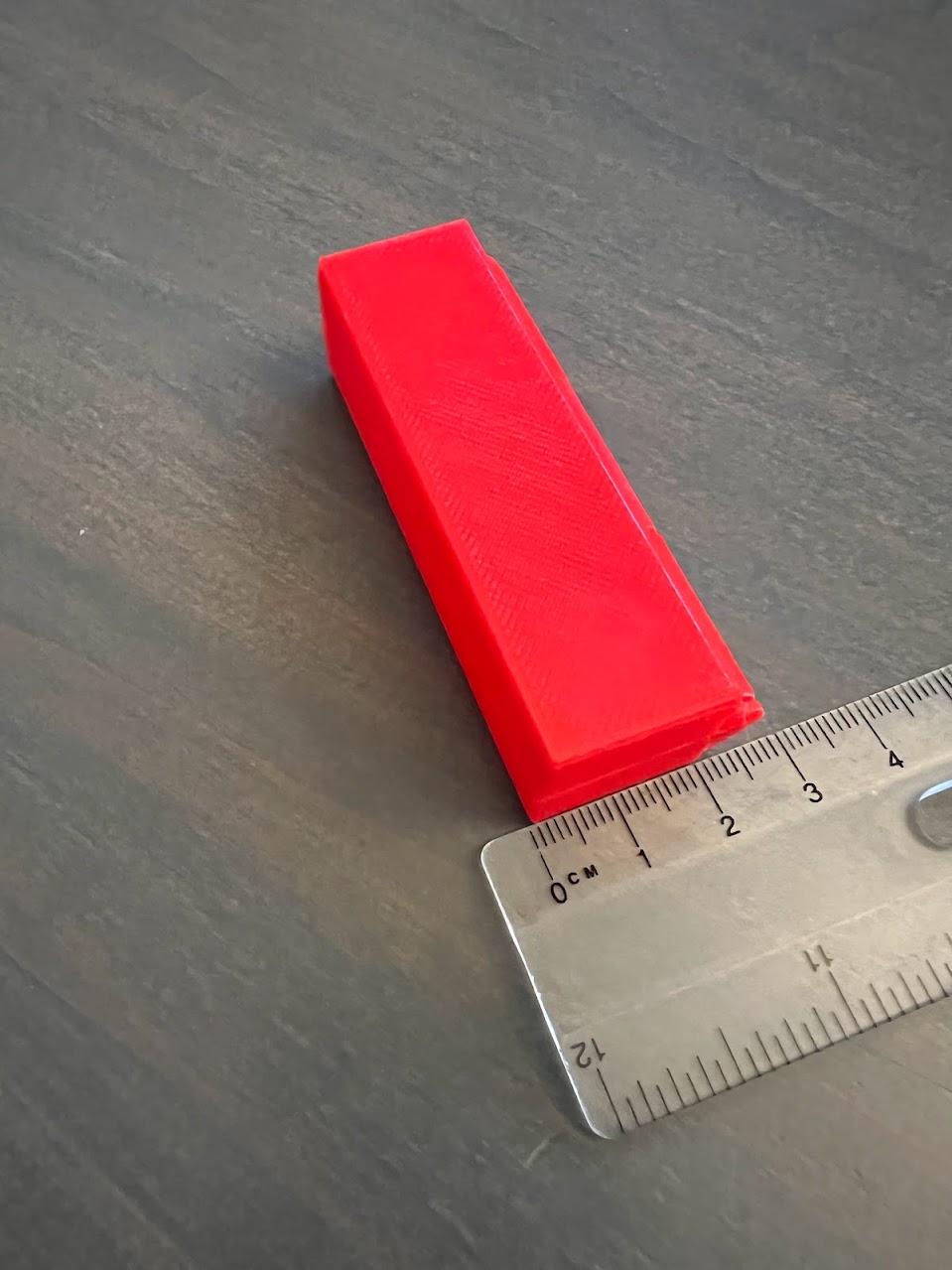 Small box with print in place hinge