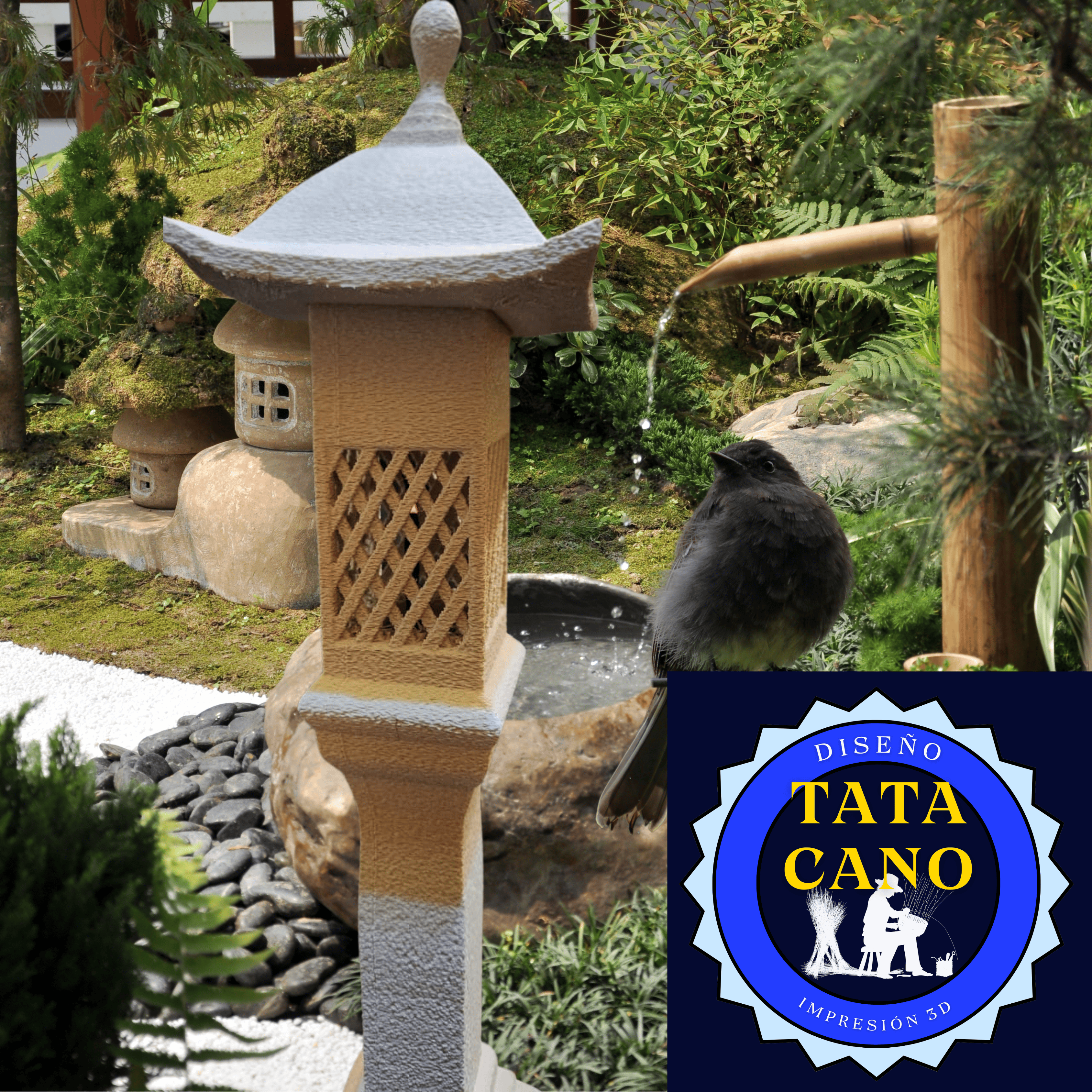 Porta Sahumerios Lámpara de Jardín Japonesa - Incense Holder Japanese Garden Lamp - photo 2