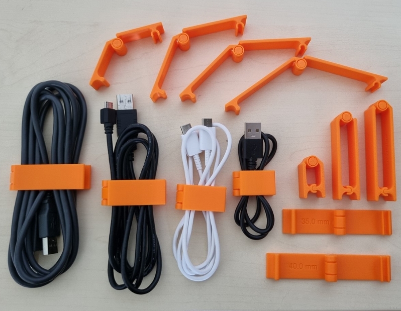 Cable Organizer / Clip - Easy to open, Print in place