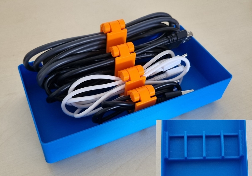 Cable Organizer / Clip - Easy to open, Print in place - photo 2