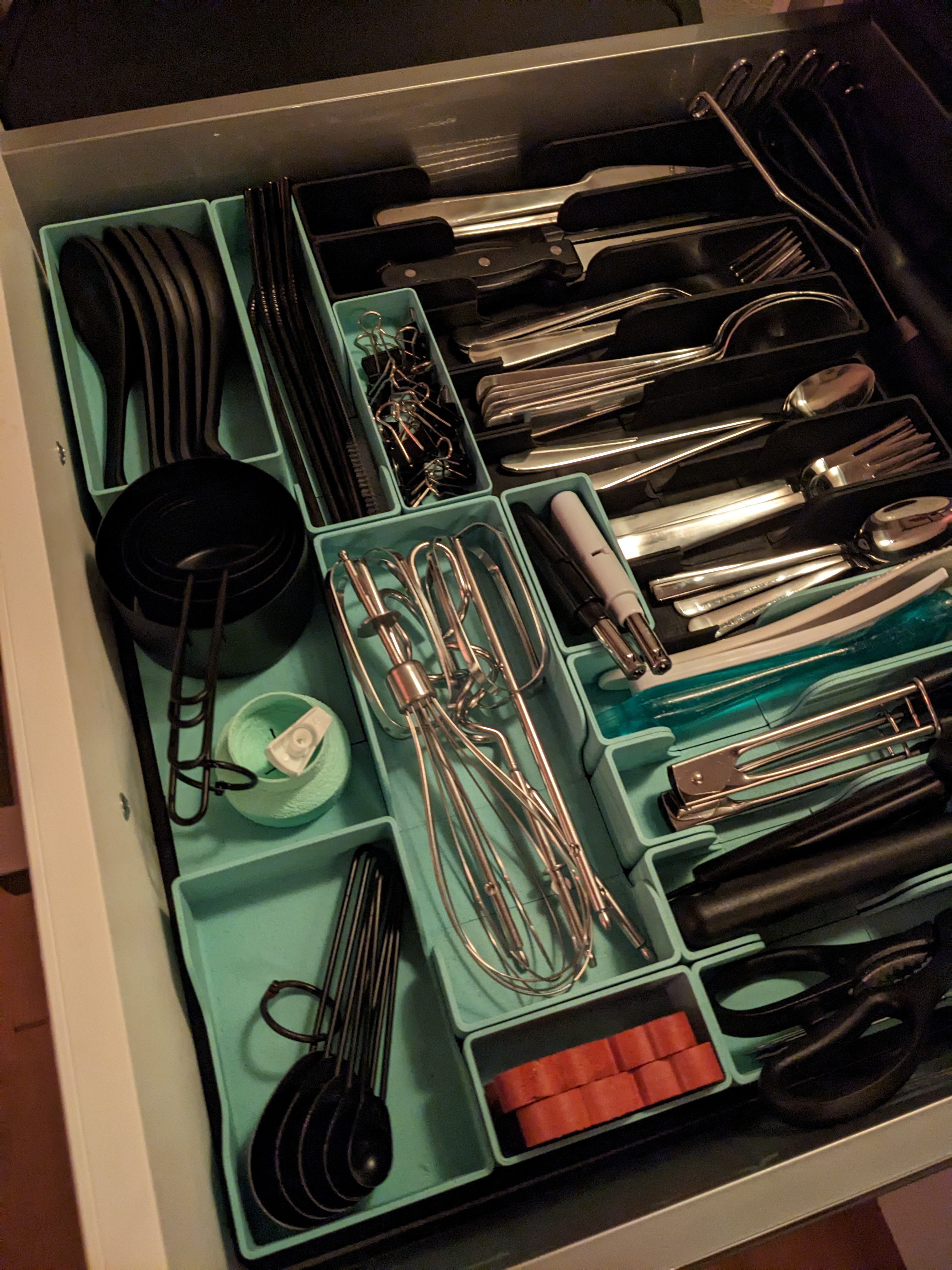 Gridfinity kitchen collection endcaps - Reduced height & solid base