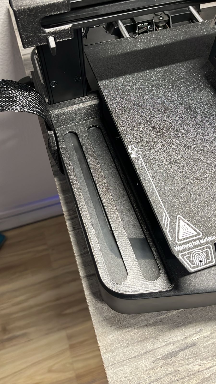 Left Poop-tool tray ender3 v3 KE/SE easy to remove to clean. - photo 3
