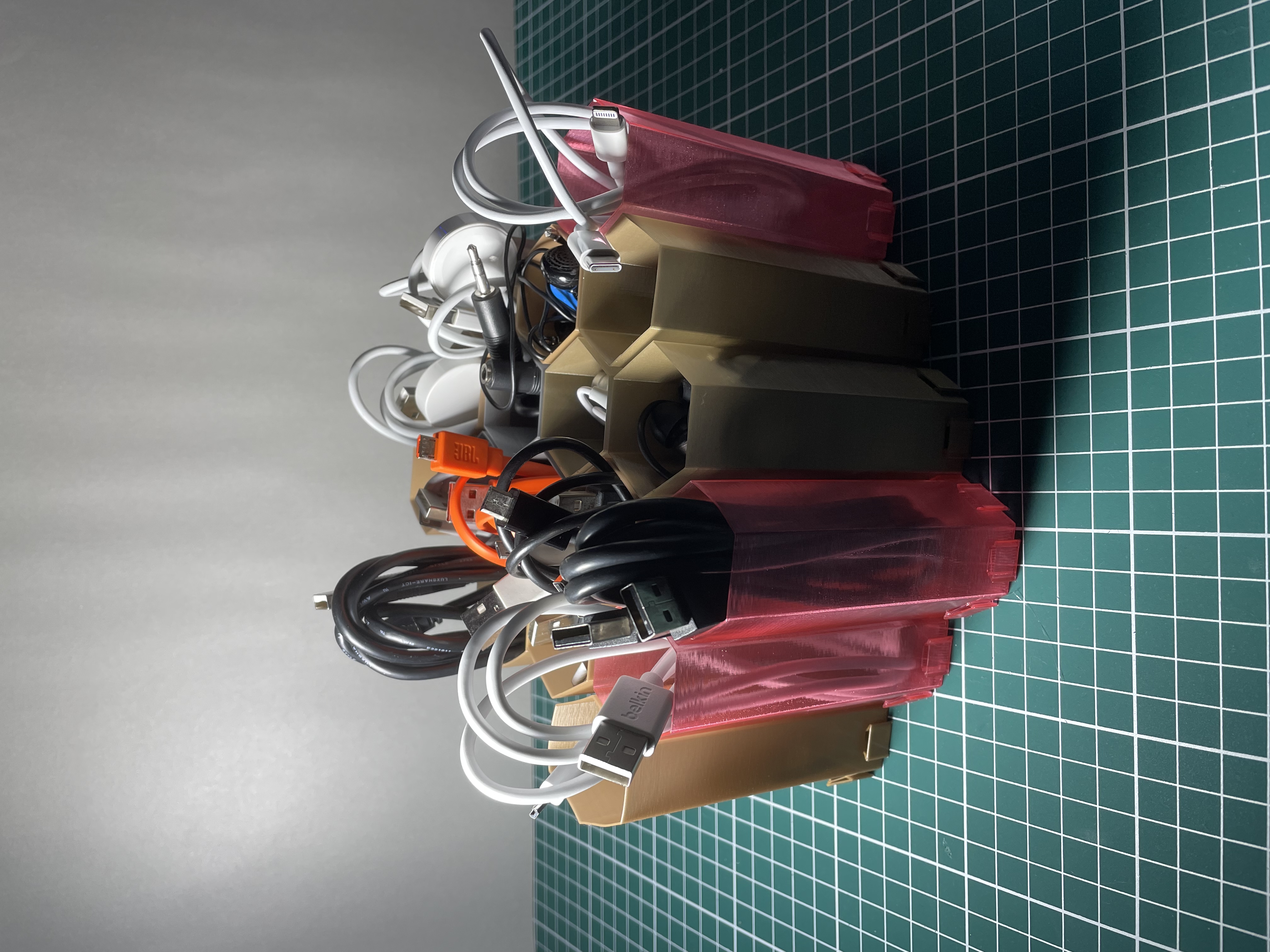 Multiple Cable Sortening Hex Grid