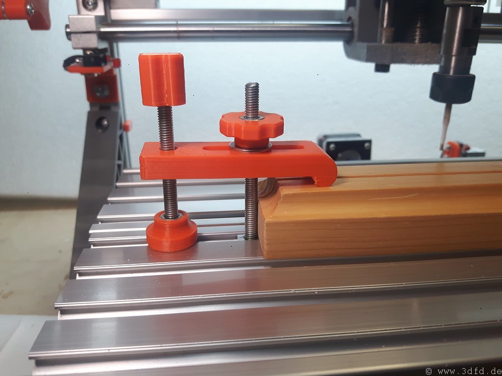 Clamp holder for a 3018 CNC milling / engraving machine Ver.2 - photo 2