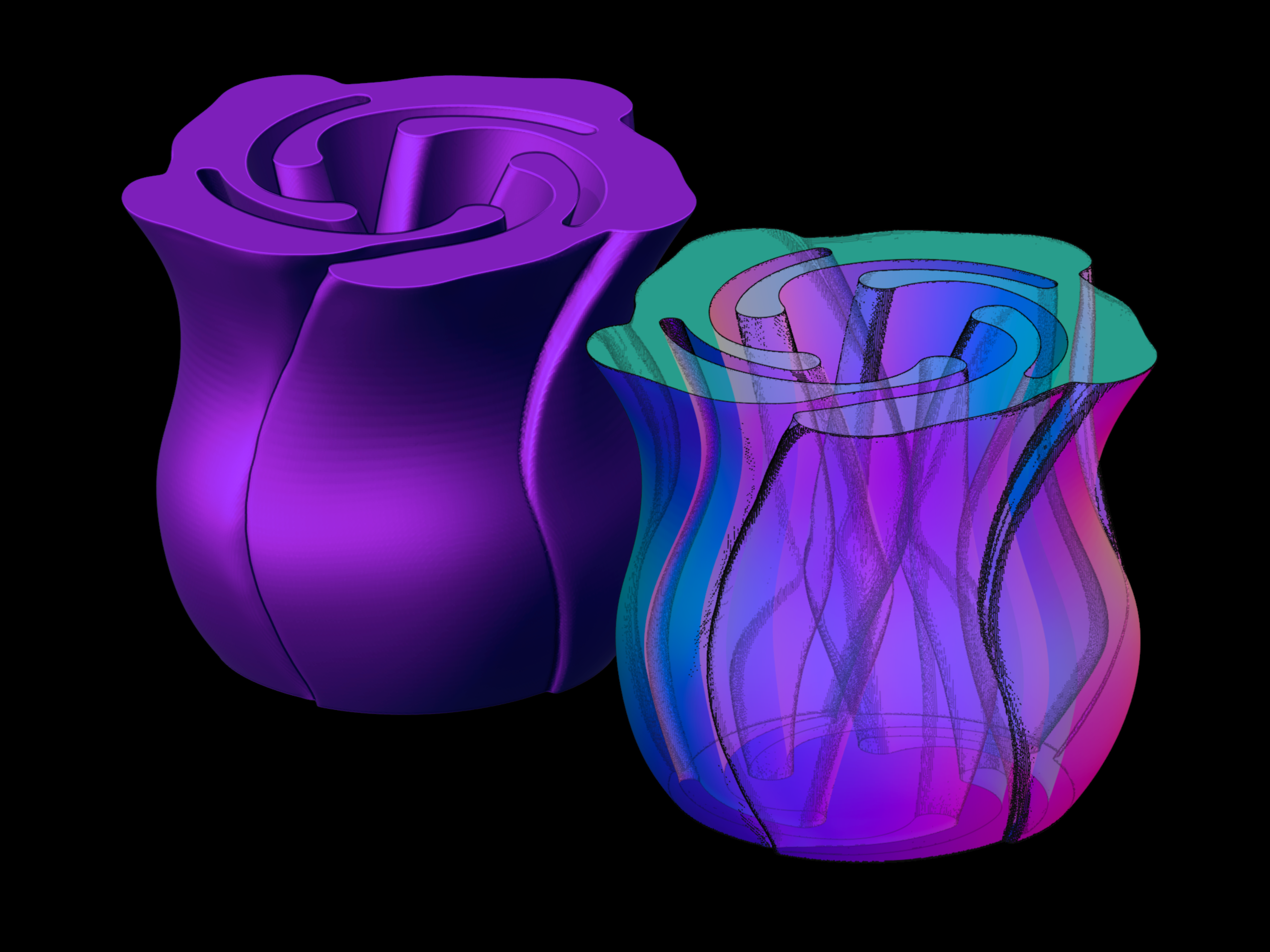 Spiral Vase Rose - photo 4