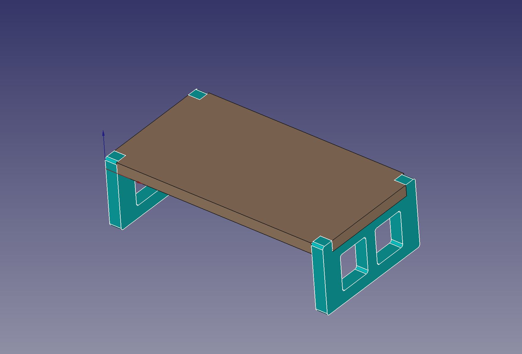 Soporte Balda / shelf support (freecad and stl files) - photo 2
