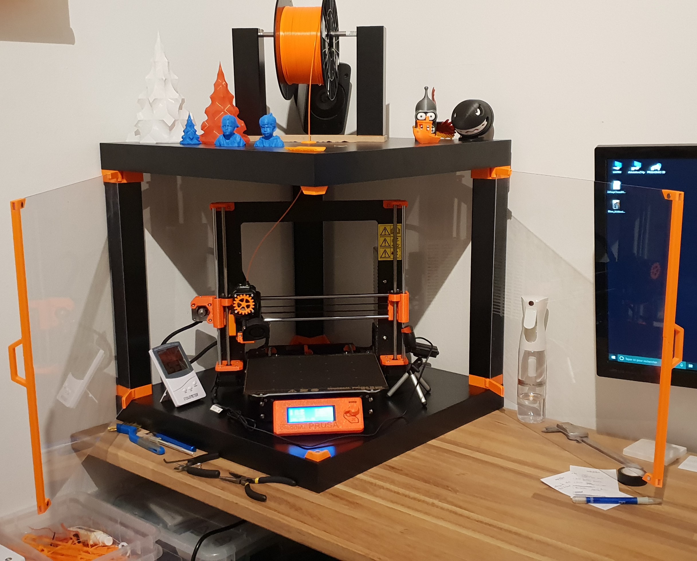 Prusa i3 MK3 Corner ENCLOSURE - Ikea LACK table - photo 2